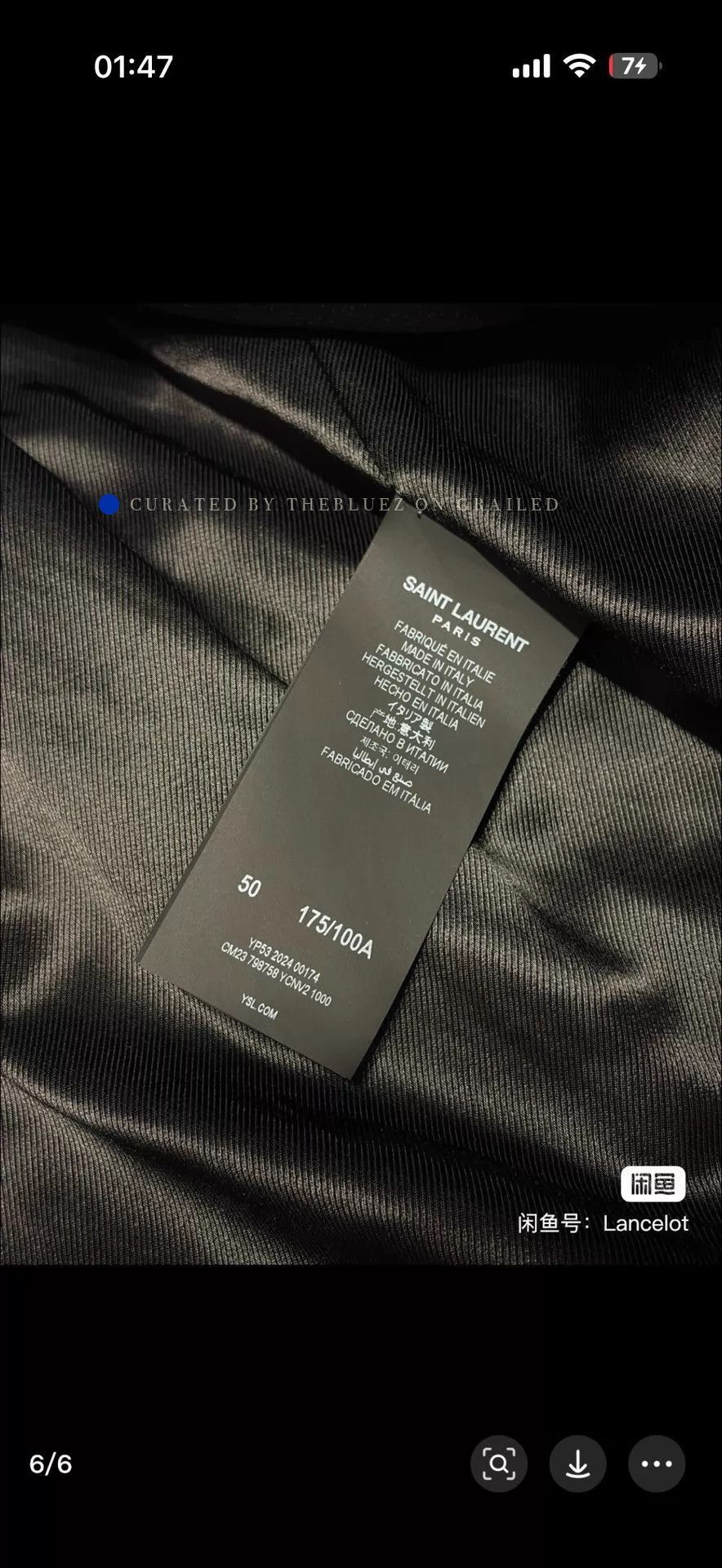 Saint Laurent Paris Black Leather Long Coat Size US M / EU 48-50 / 2 - 7 Thumbnail
