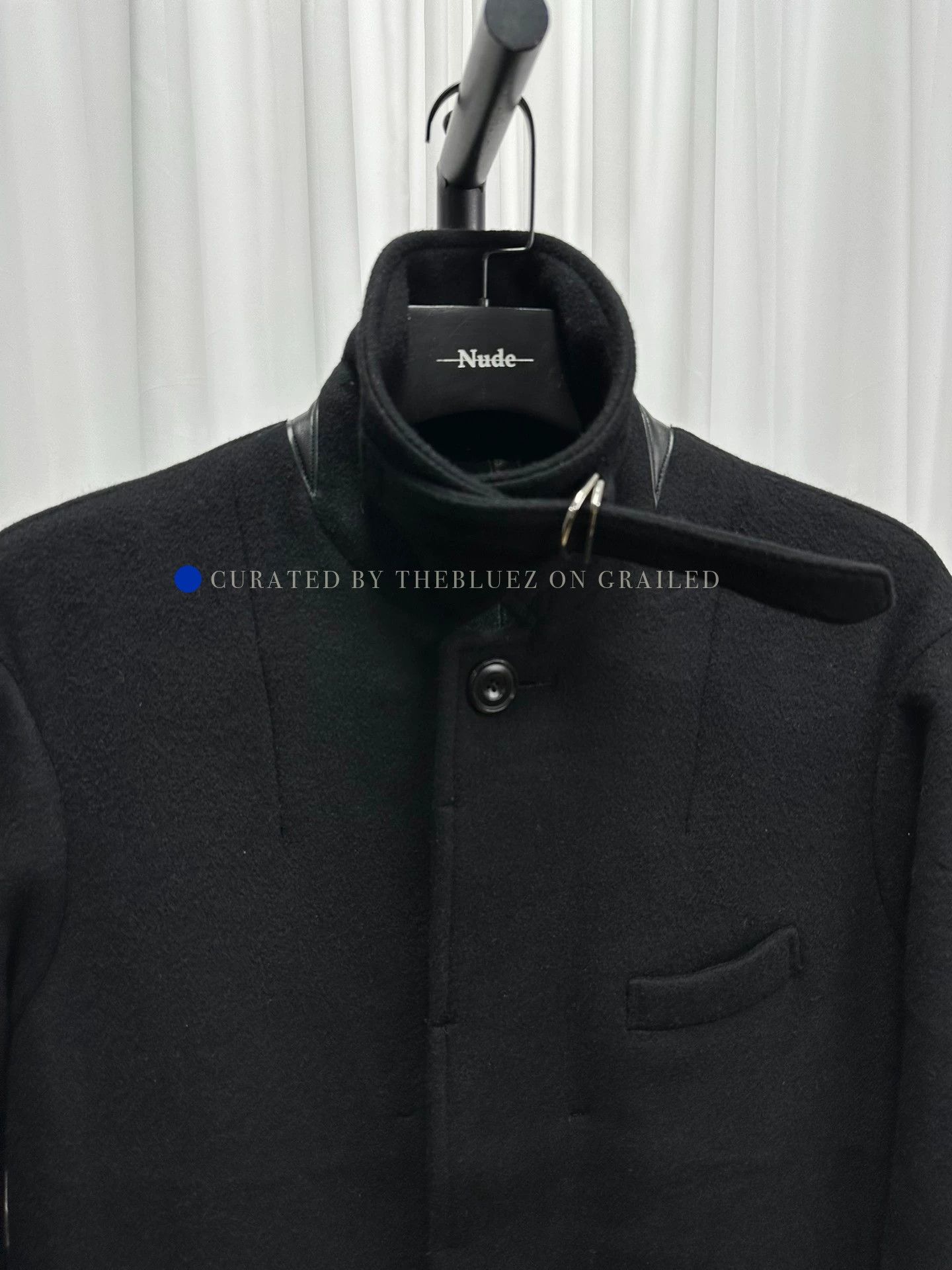 Takahiromiyashita The Soloist. Black Long Wool Blend Coat - Size S Size US S / EU 44-46 / 1 - 6 Thumbnail