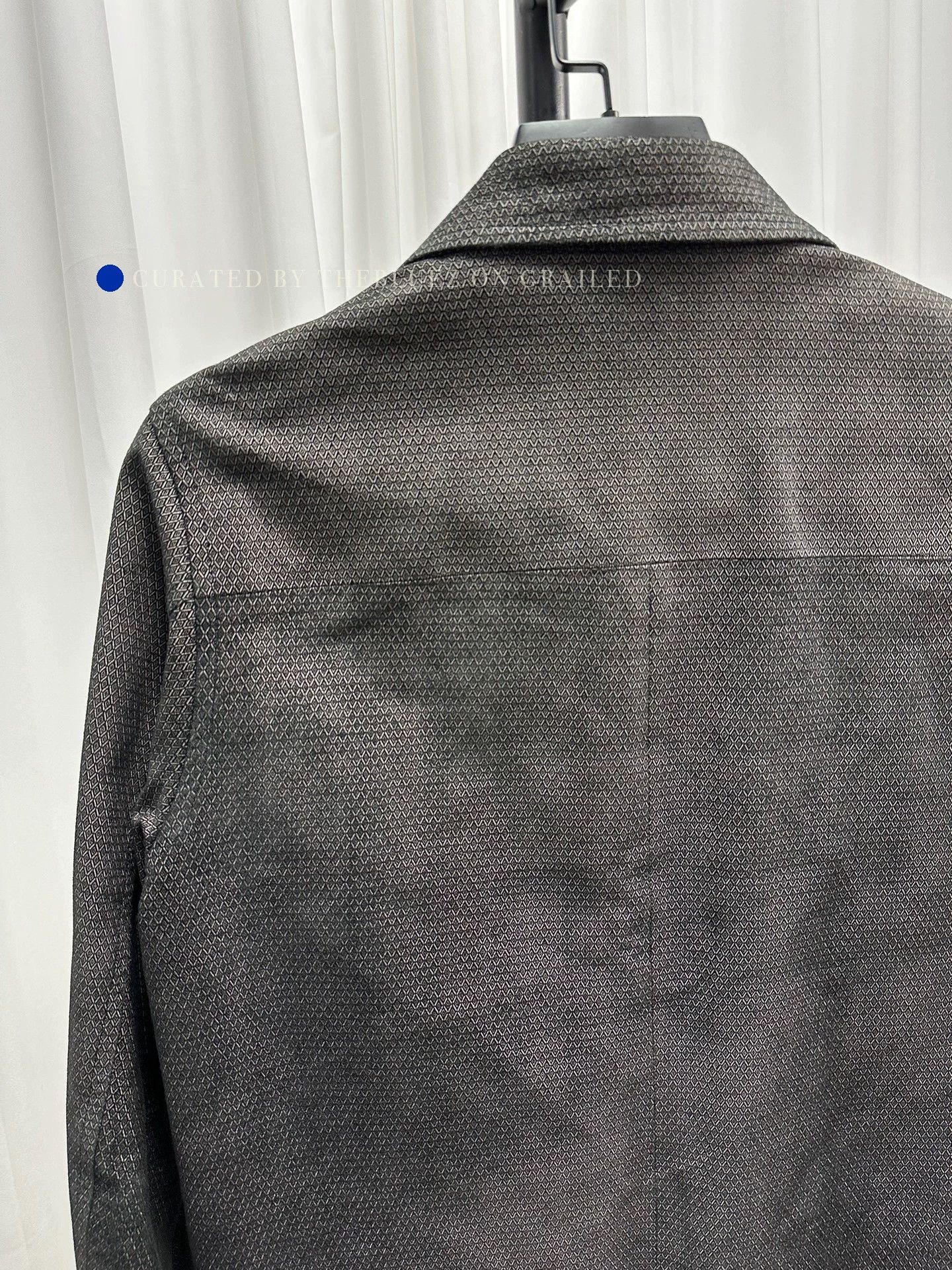 Yohji Yamamoto Black Textured Long Sleeve Shirt Size US M / EU 48-50 / 2 - 2 Thumbnail