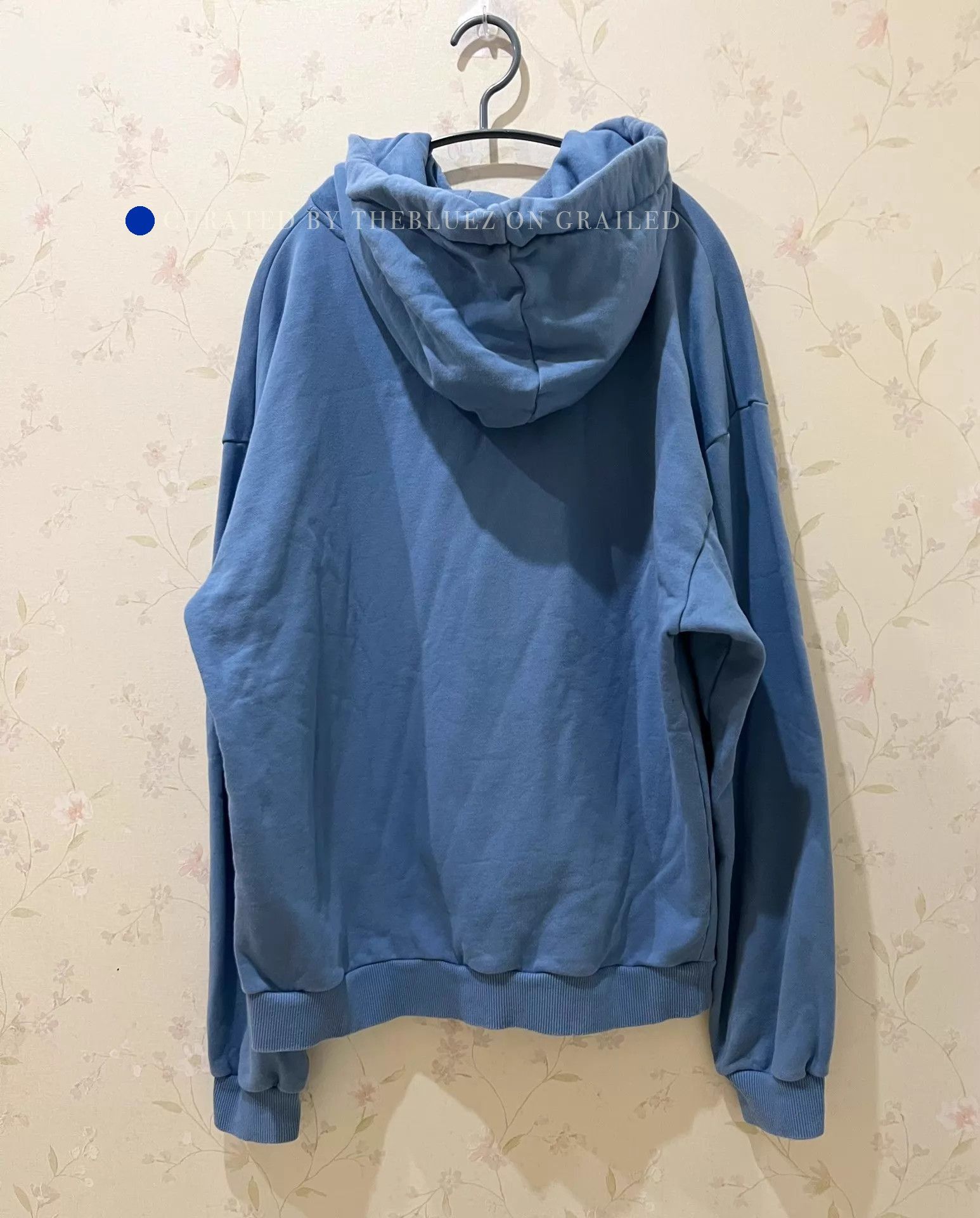 Celine Blue Oversized Hoodie with Drawstrings Size US XL / EU 56 / 4 - 2 Thumbnail