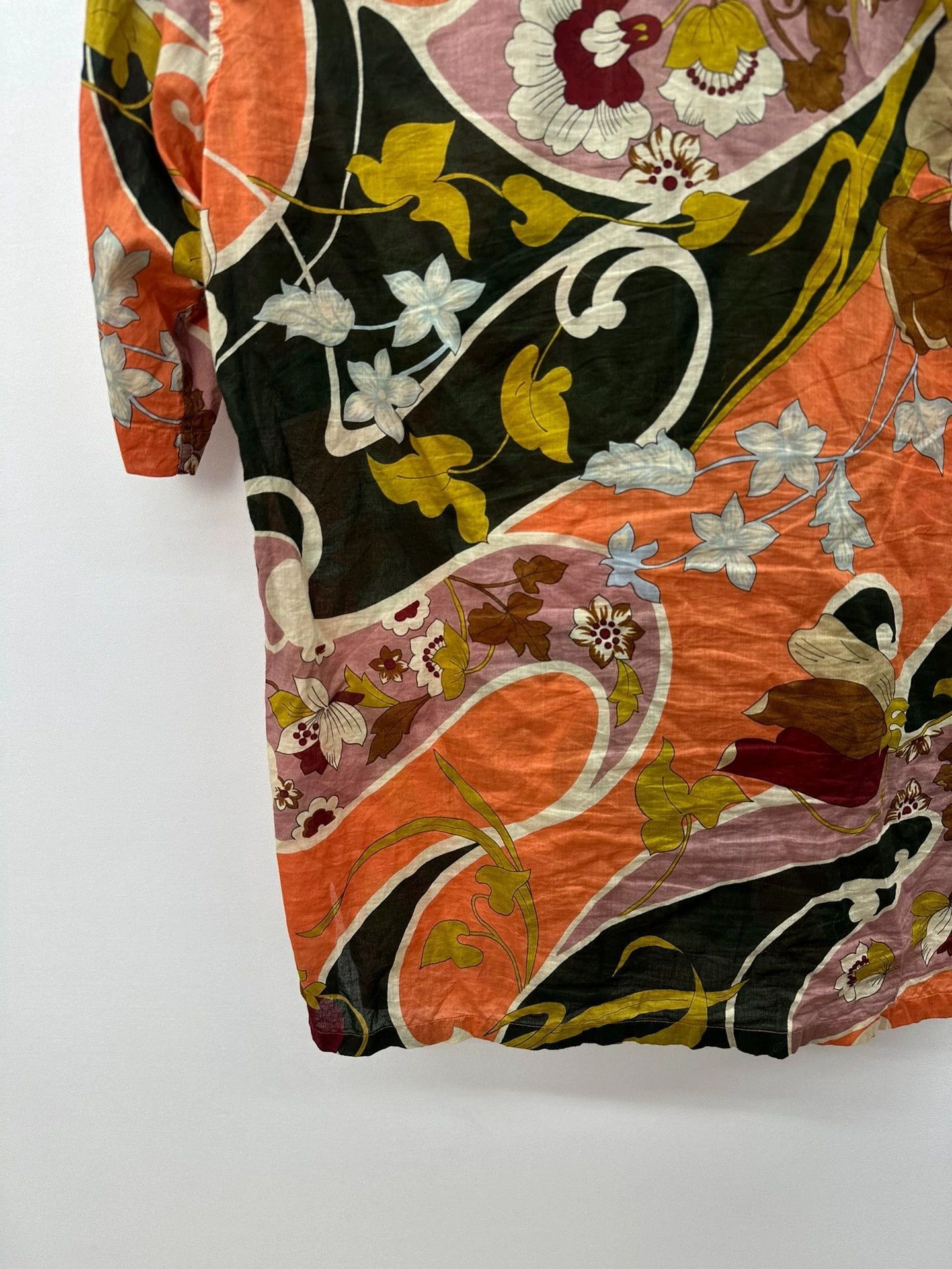 Dries Van Noten Multi Floral Print Short Sleeve Button Up Shirt Size US S / EU 44-46 / 1 - 7 Thumbnail