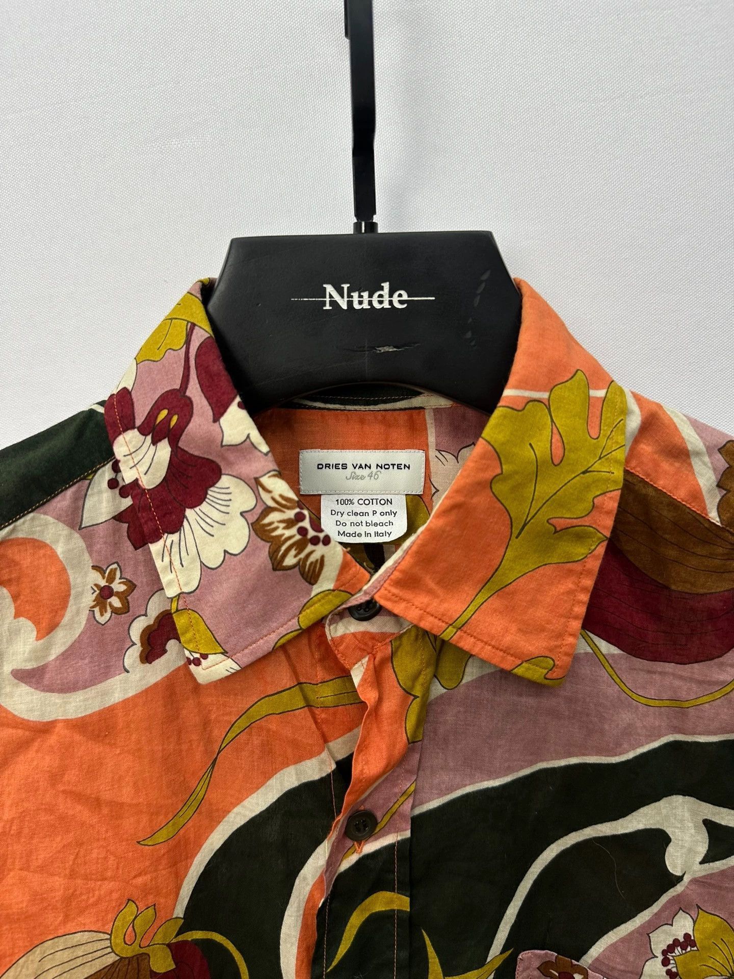 Dries Van Noten Multi Floral Print Short Sleeve Button Up Shirt Size US S / EU 44-46 / 1 - 4 Thumbnail