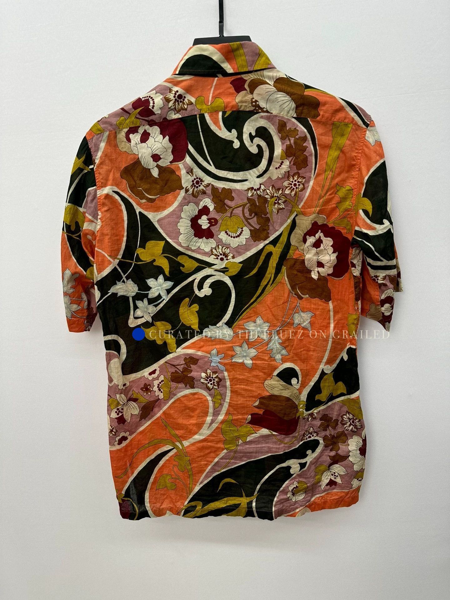 Dries Van Noten Multi Floral Print Short Sleeve Button Up Shirt Size US S / EU 44-46 / 1 - 5 Thumbnail