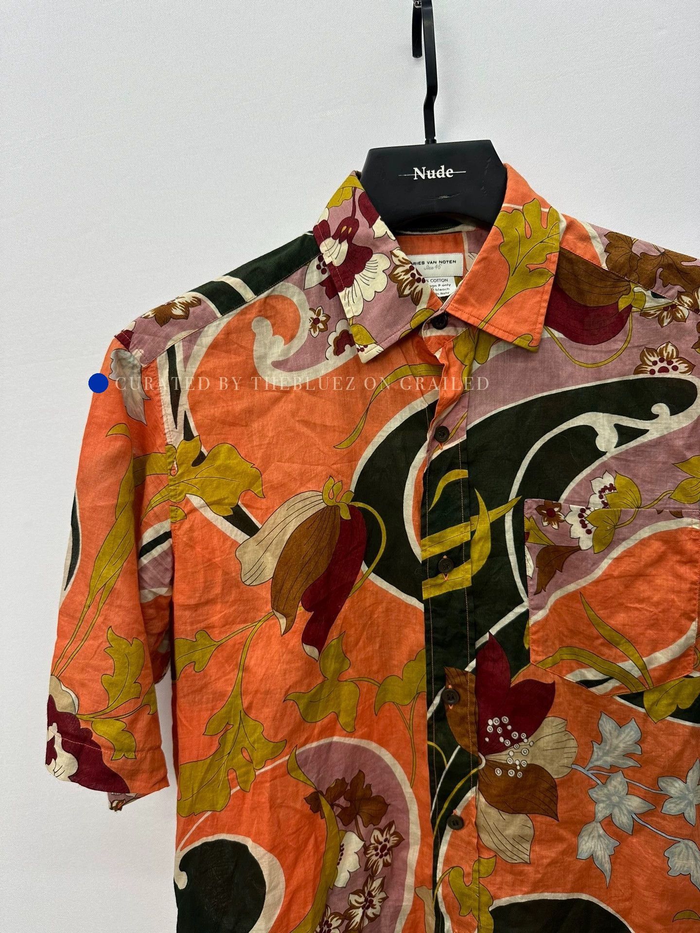 Dries Van Noten Multi Floral Print Short Sleeve Button Up Shirt Size US S / EU 44-46 / 1 - 2 Thumbnail