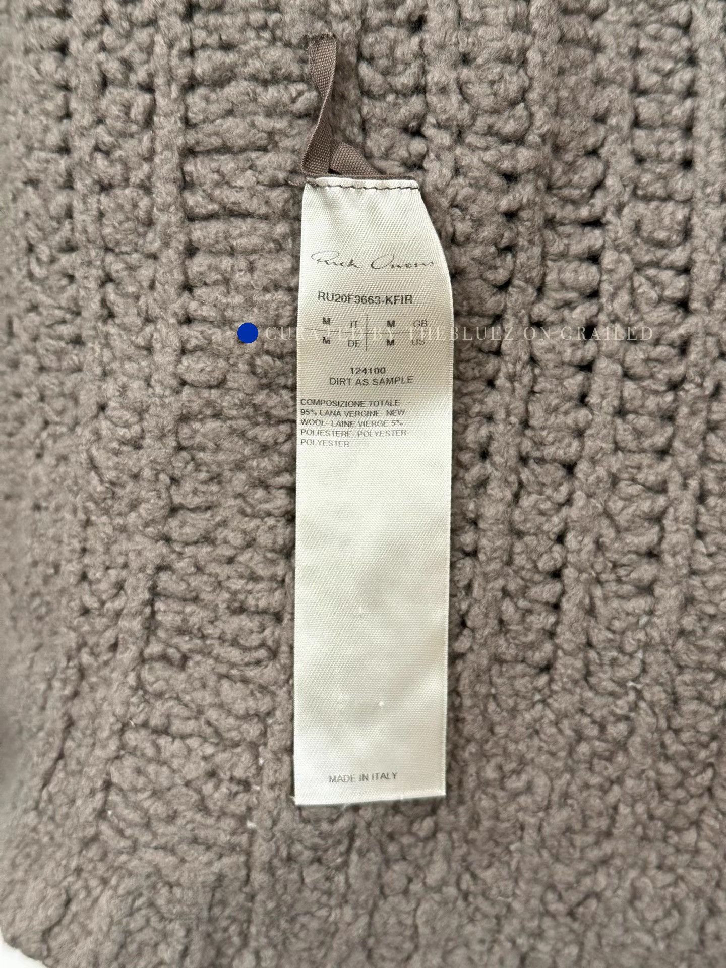 Rick Owens Gray Hooded Knit Sweater with Color Block Design Size US M / EU 48-50 / 2 - 7 Thumbnail