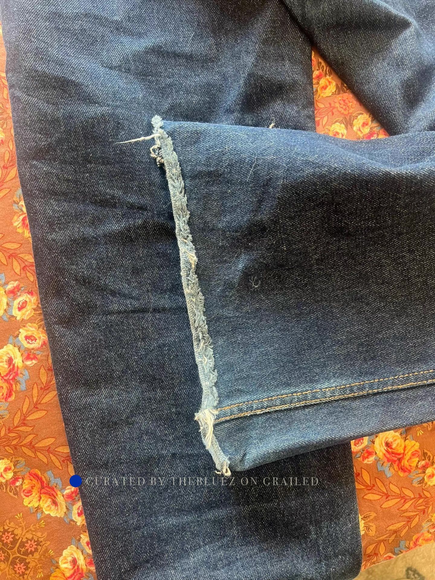 Dries Van Noten Blue Denim Wide-Leg Pants Size 32 Size US 32 / EU 48 - 3 Thumbnail