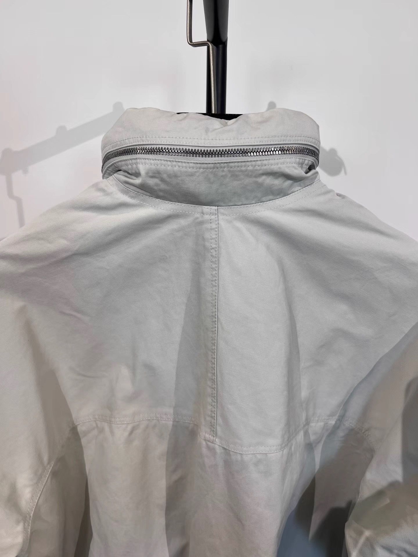 Rick Owens Gray Hooded Light Jacket Size M Size US M / EU 48-50 / 2 - 3 Thumbnail