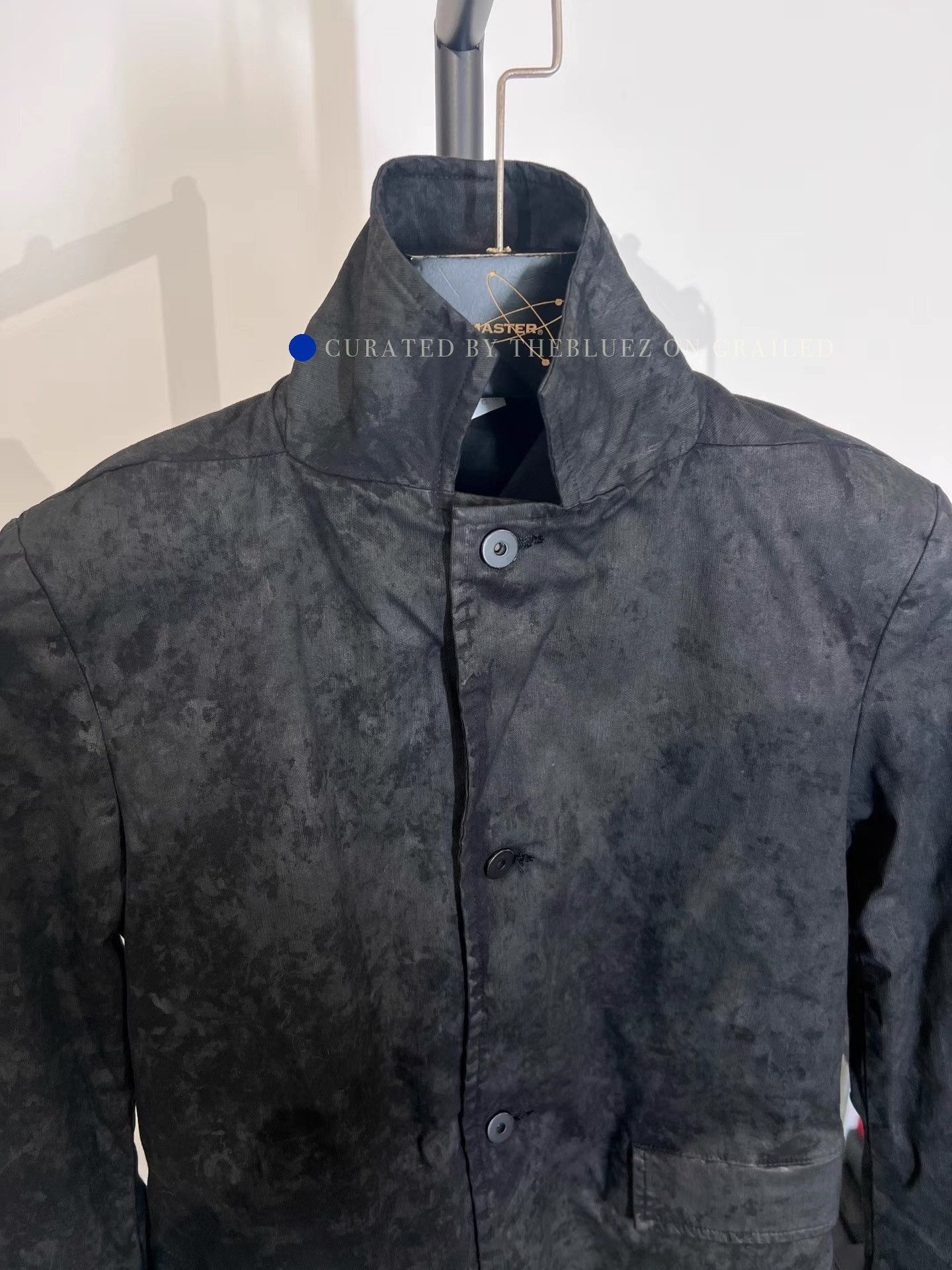 11 By Boris Bidjan Saberi Black Textured Button-Front Light Jacket Size US S / EU 44-46 / 1 - 5 Thumbnail