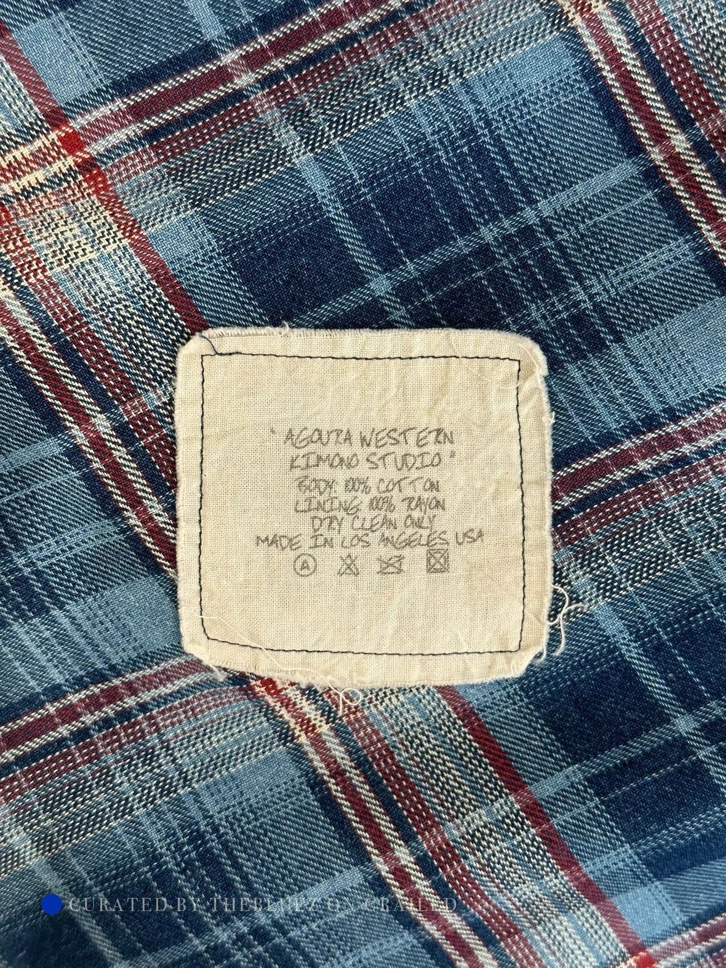 Greg Lauren Blue Plaid Long Sleeve Button Up Shirt L Size US L / EU 52-54 / 3 - 7 Thumbnail