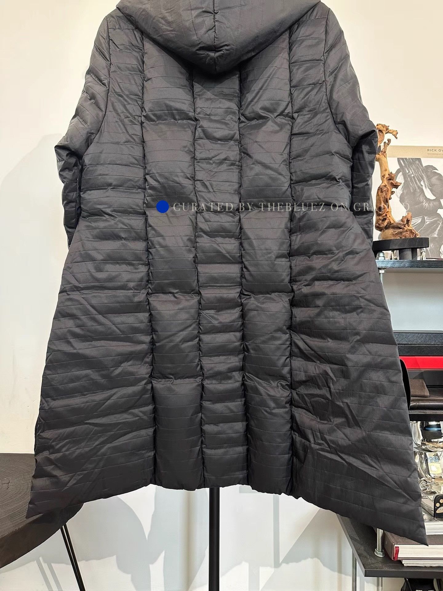Rick Owens Black Hooded Padded Long Parka - Size M Size US M / EU 48-50 / 2 - 4 Thumbnail