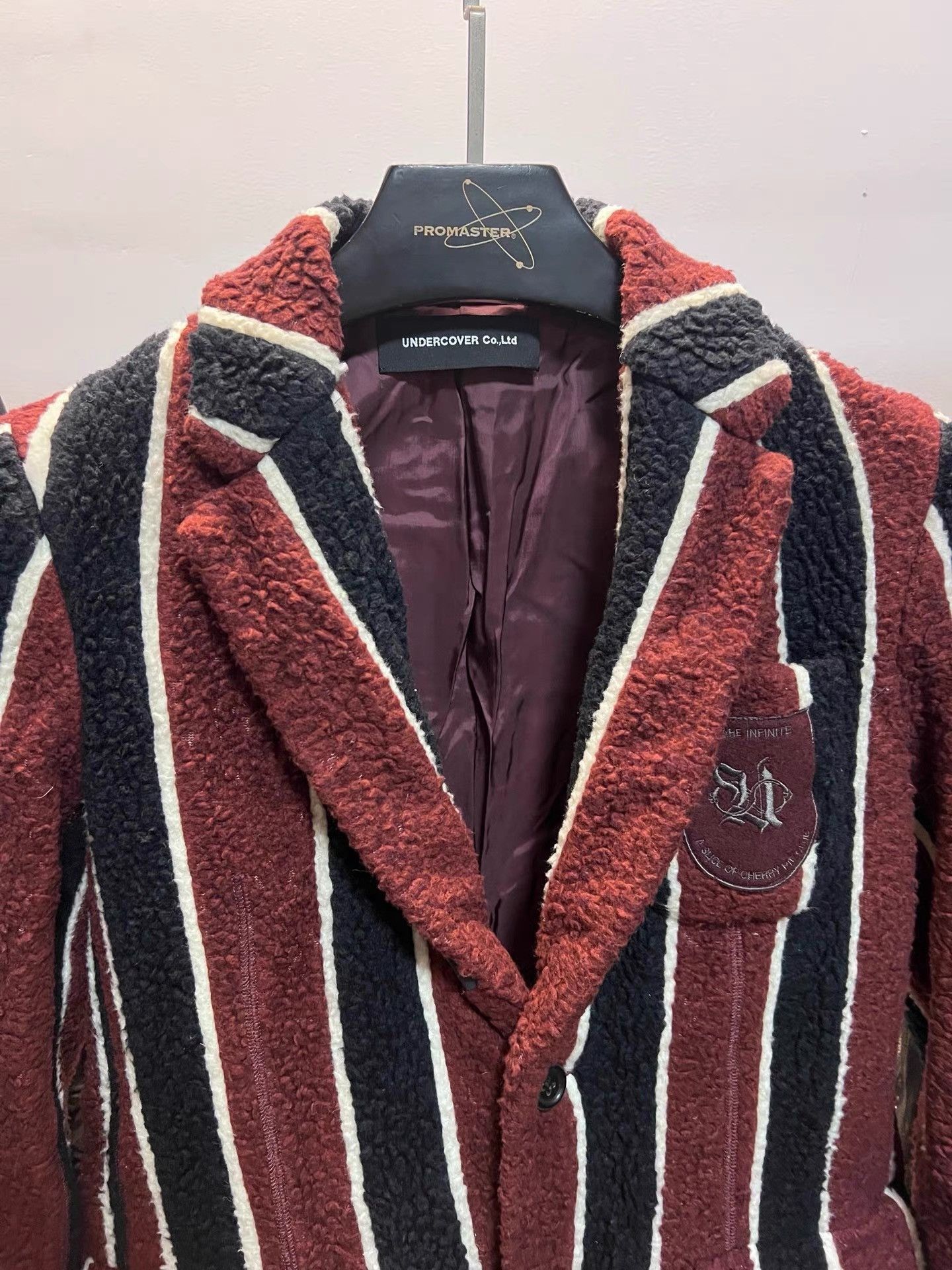 Undercover Red Striped Fleece Light Jacket Size S Size US S / EU 44-46 / 1 - 4 Thumbnail