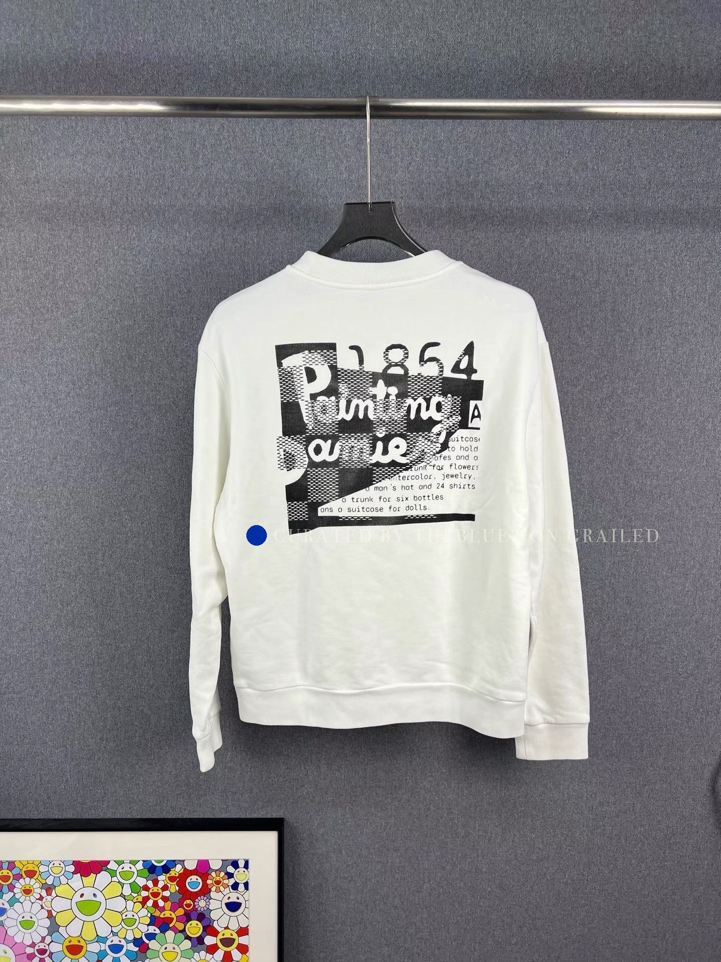 Louis Vuitton White Long-Sleeve Graphic Print Sweatshirt Size US M / EU 48-50 / 2 - 2 Thumbnail