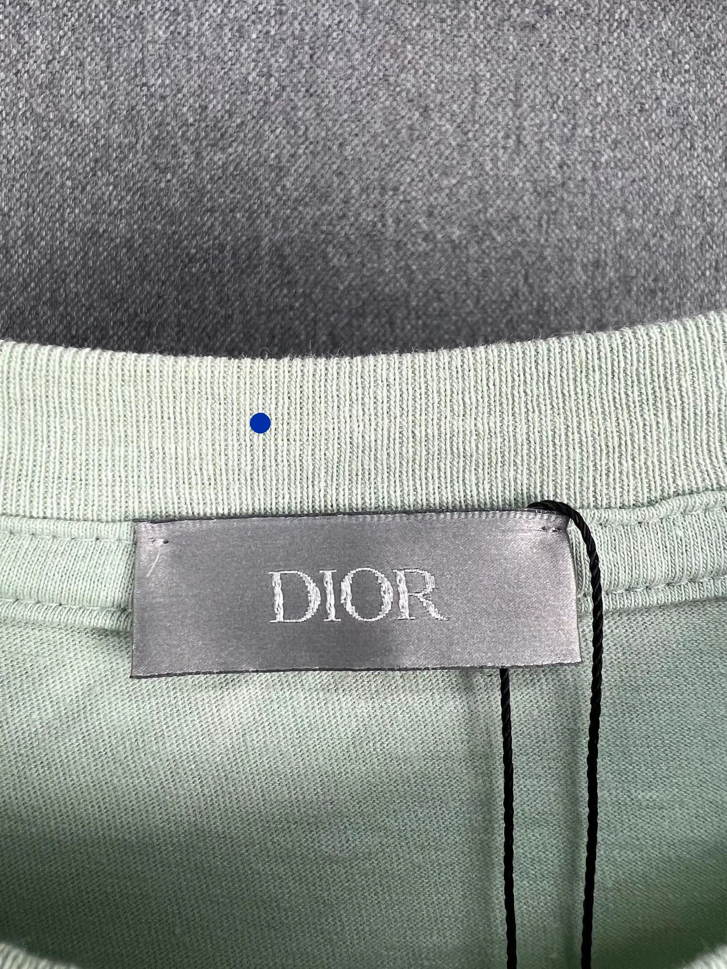 Dior Green Short Sleeve T-Shirt with Pocket Graphic Size US M / EU 48-50 / 2 - 4 Thumbnail