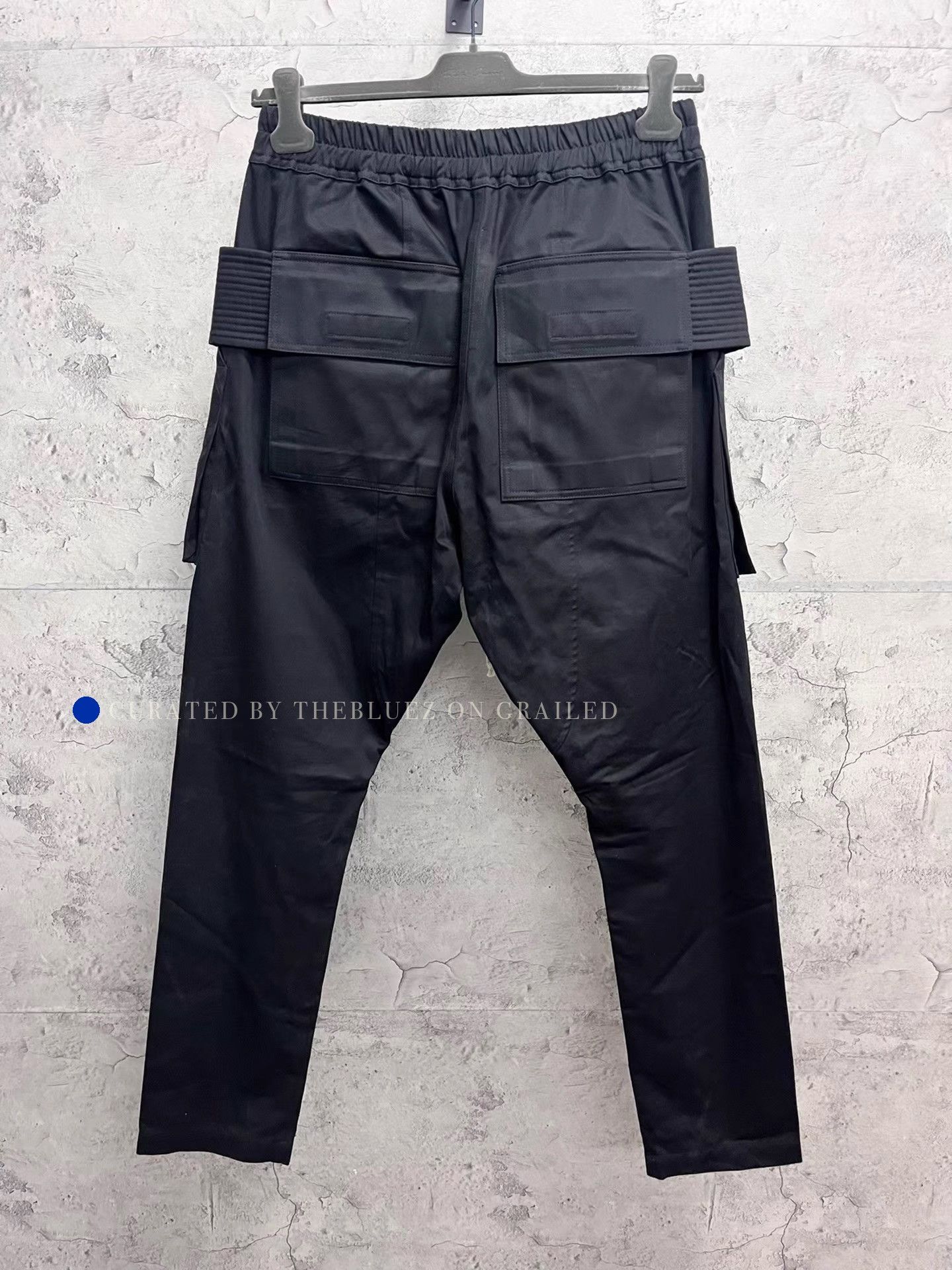 Rick Owens Black Cargo Pants with Multi Pockets Size US 32 / EU 48 - 3 Thumbnail