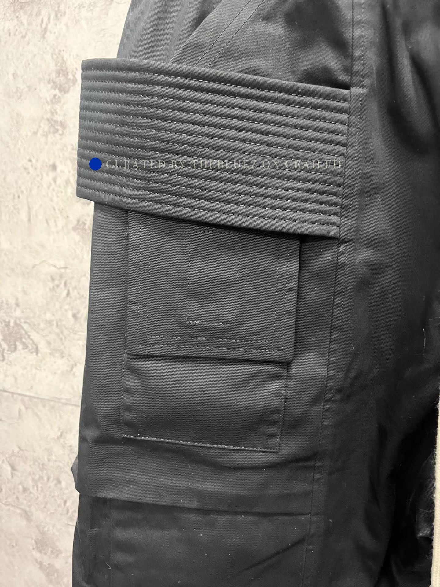 Rick Owens Black Cargo Pants with Multi Pockets Size US 32 / EU 48 - 2 Thumbnail