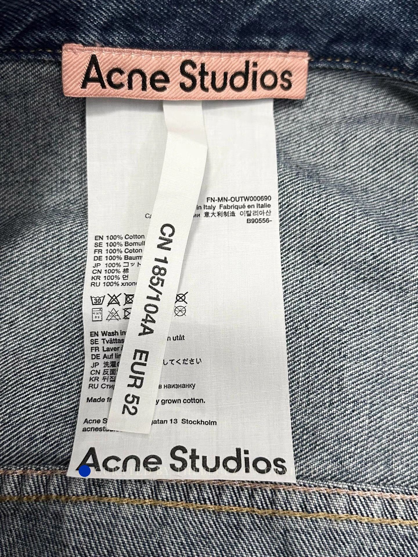 Acne Studios Blue Denim Jacket Size L Size US L / EU 52-54 / 3 - 3 Thumbnail