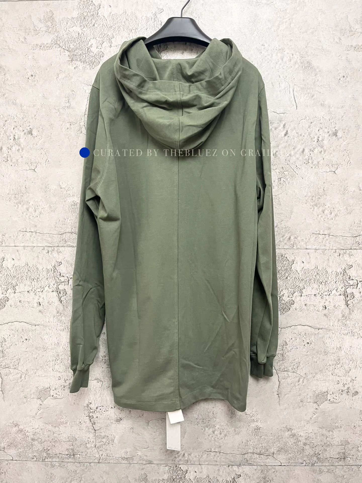Rick Owens Green Long Sleeve Drawstring Hoodie Size US S / EU 44-46 / 1 - 2 Thumbnail