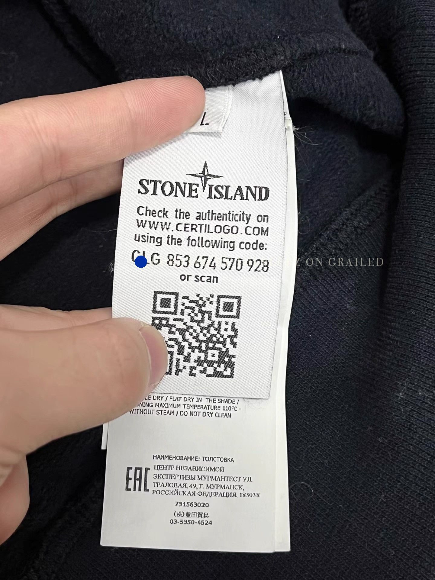 Stone Island Blue Long Sleeve Sweatshirt Size L Size US L / EU 52-54 / 3 - 3 Thumbnail