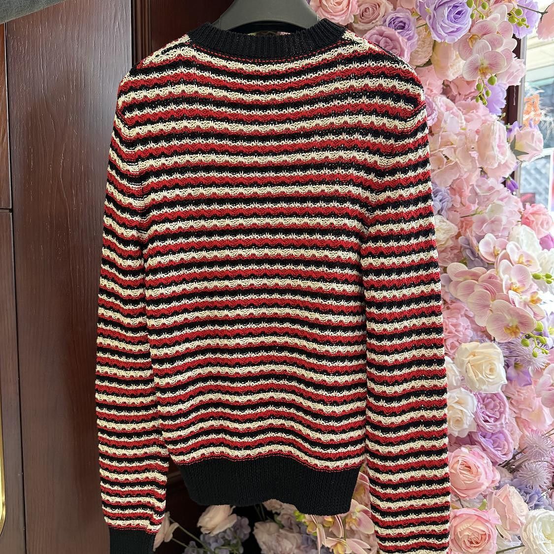 Saint Laurent Paris Multi Striped Long Sleeve Knit Sweater S Size US S / EU 44-46 / 1 - 2 Thumbnail