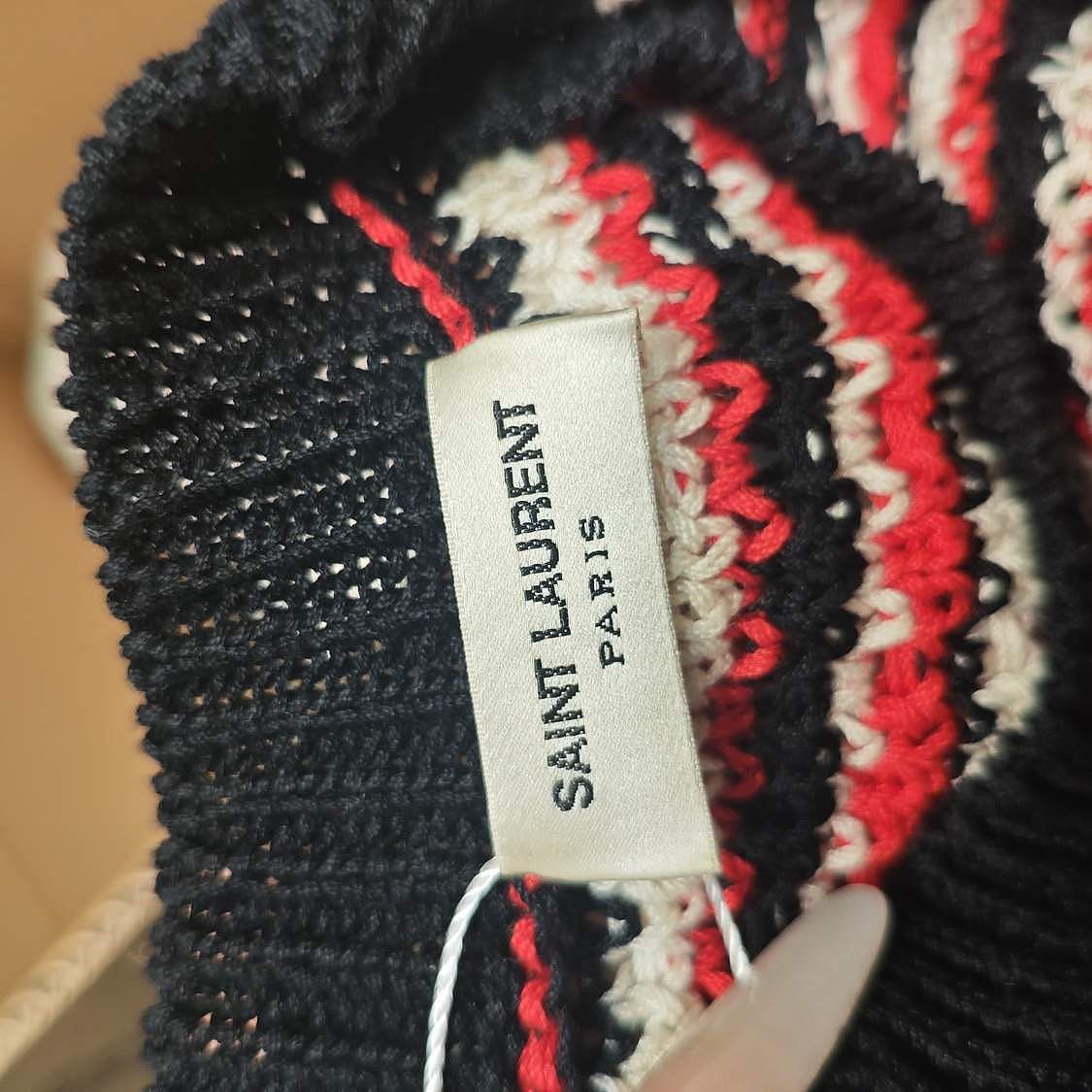 Saint Laurent Paris Multi Striped Long Sleeve Knit Sweater S Size US S / EU 44-46 / 1 - 3 Thumbnail
