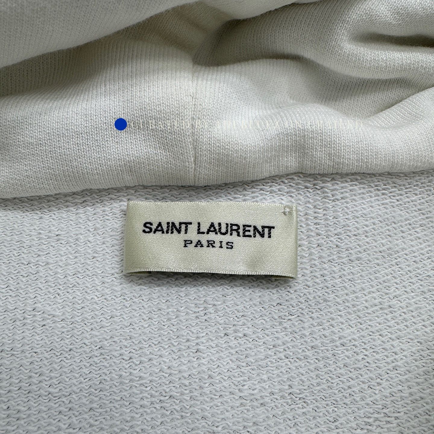 Saint Laurent Paris White Oversized Hoodie with Front Pocket - XL Size US XL / EU 56 / 4 - 3 Thumbnail