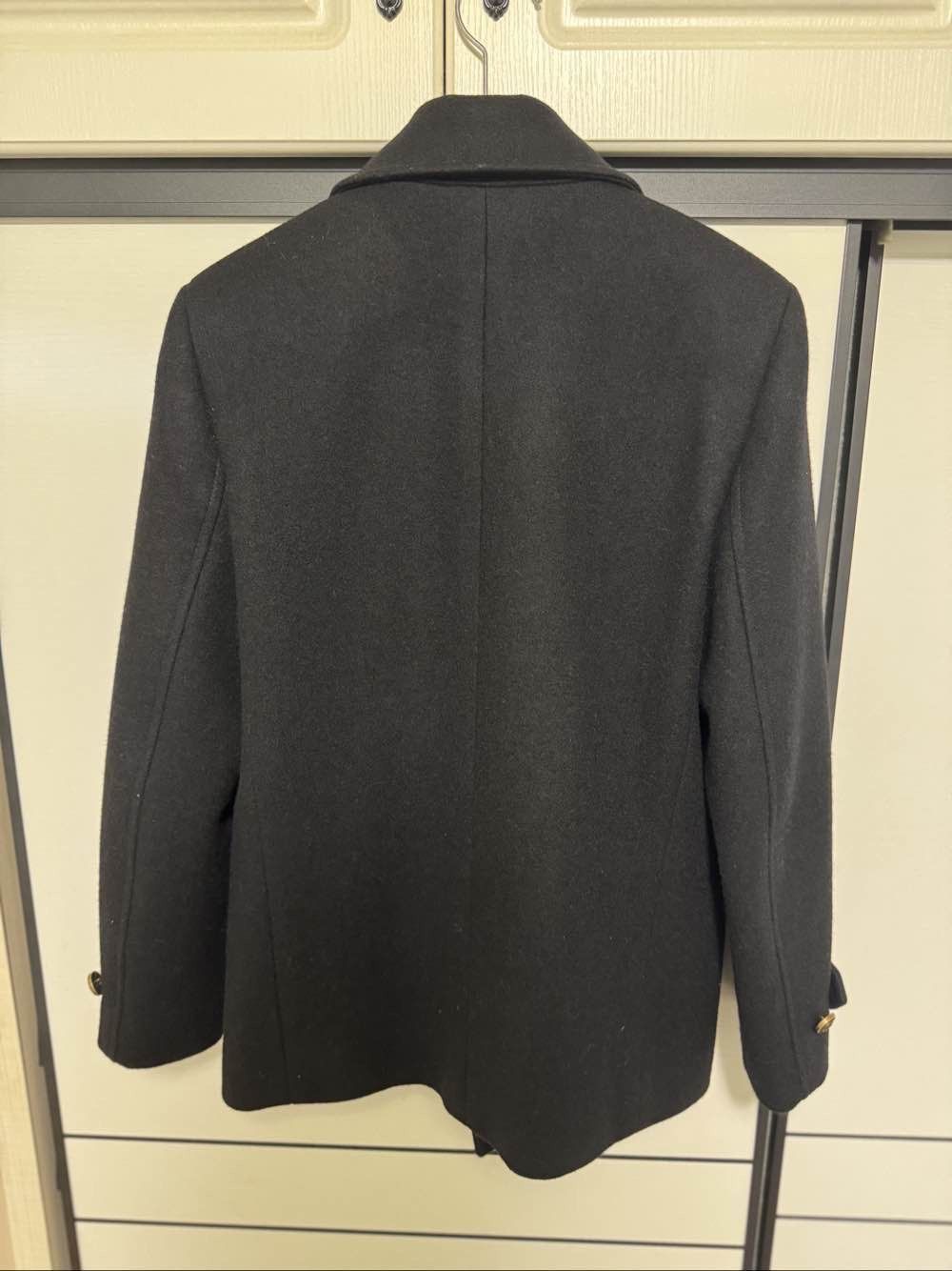 Saint Laurent Paris Black Double-Breasted Heavy Coat Size S Size US S / EU 44-46 / 1 - 2 Thumbnail