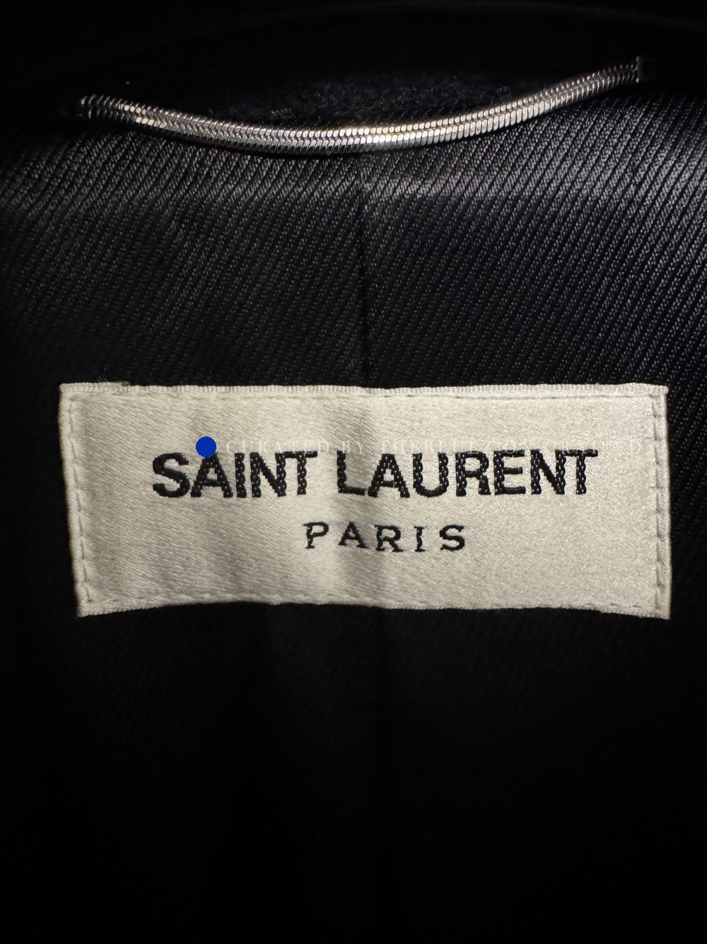 Saint Laurent Paris Black Double-Breasted Heavy Coat Size S Size US S / EU 44-46 / 1 - 3 Thumbnail