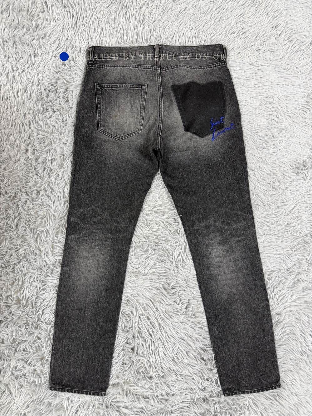Saint Laurent Paris Black Denim Jeans - Size 30 Size US 30 / EU 46 - 2 Thumbnail