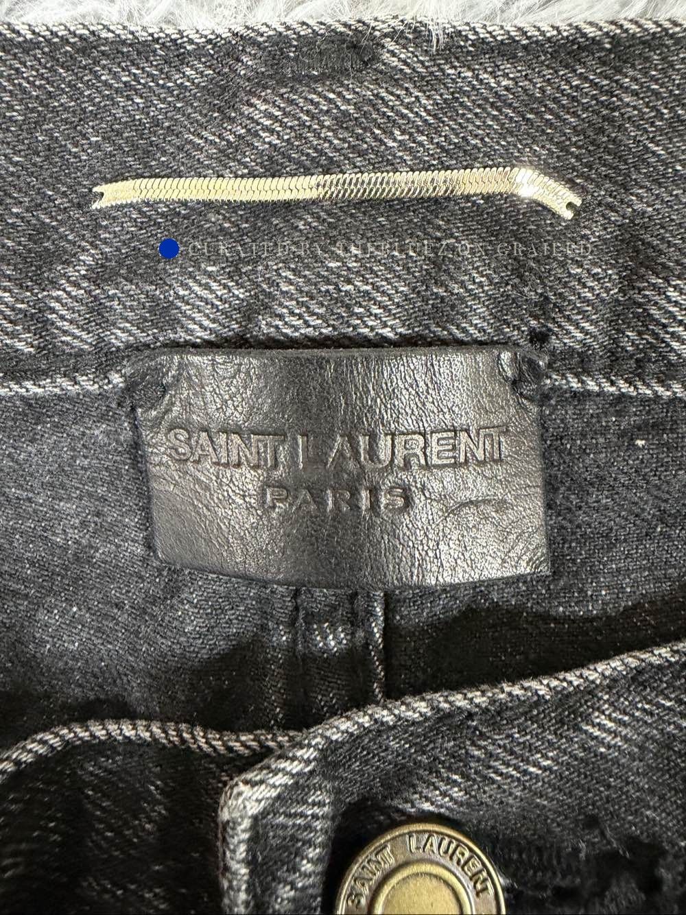 Saint Laurent Paris Black Denim Jeans - Size 30 Size US 30 / EU 46 - 3 Thumbnail