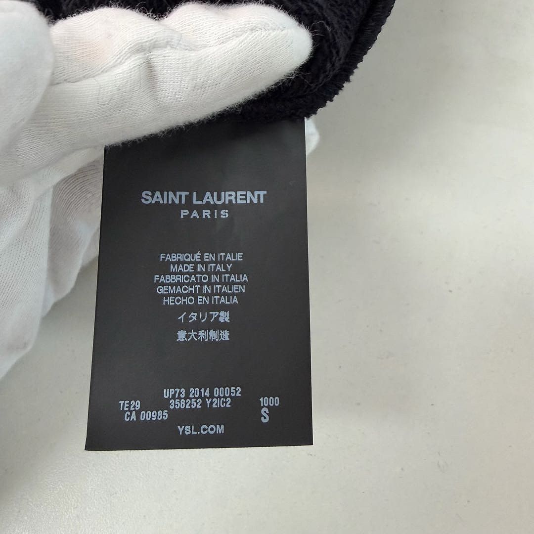 Saint Laurent Paris Black Zip Neck Long Sleeve Sweatshirt Size US S / EU 44-46 / 1 - 3 Thumbnail