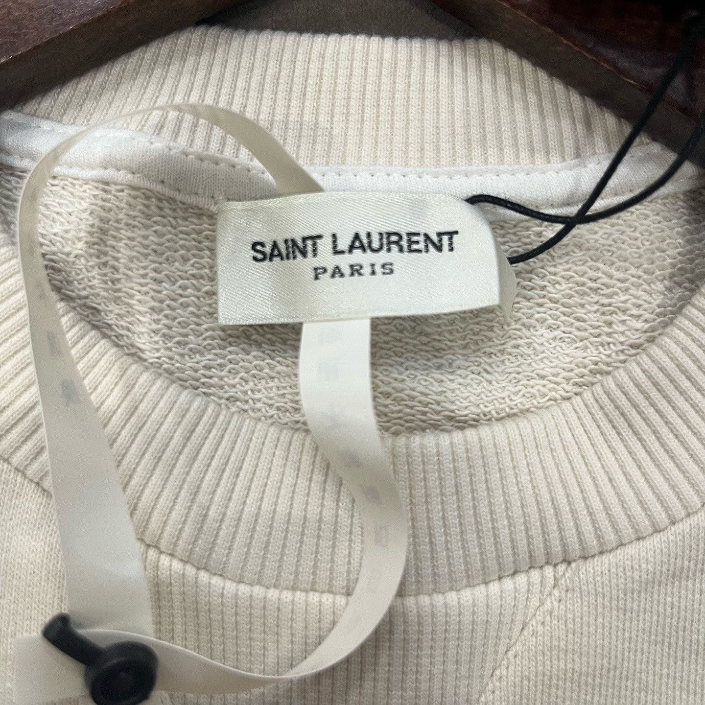 Saint Laurent Paris White XS Sweatshirt with Palm Tree 'Waiting for Sunrise' Size US XS / EU 42 / 0 - 2 Thumbnail