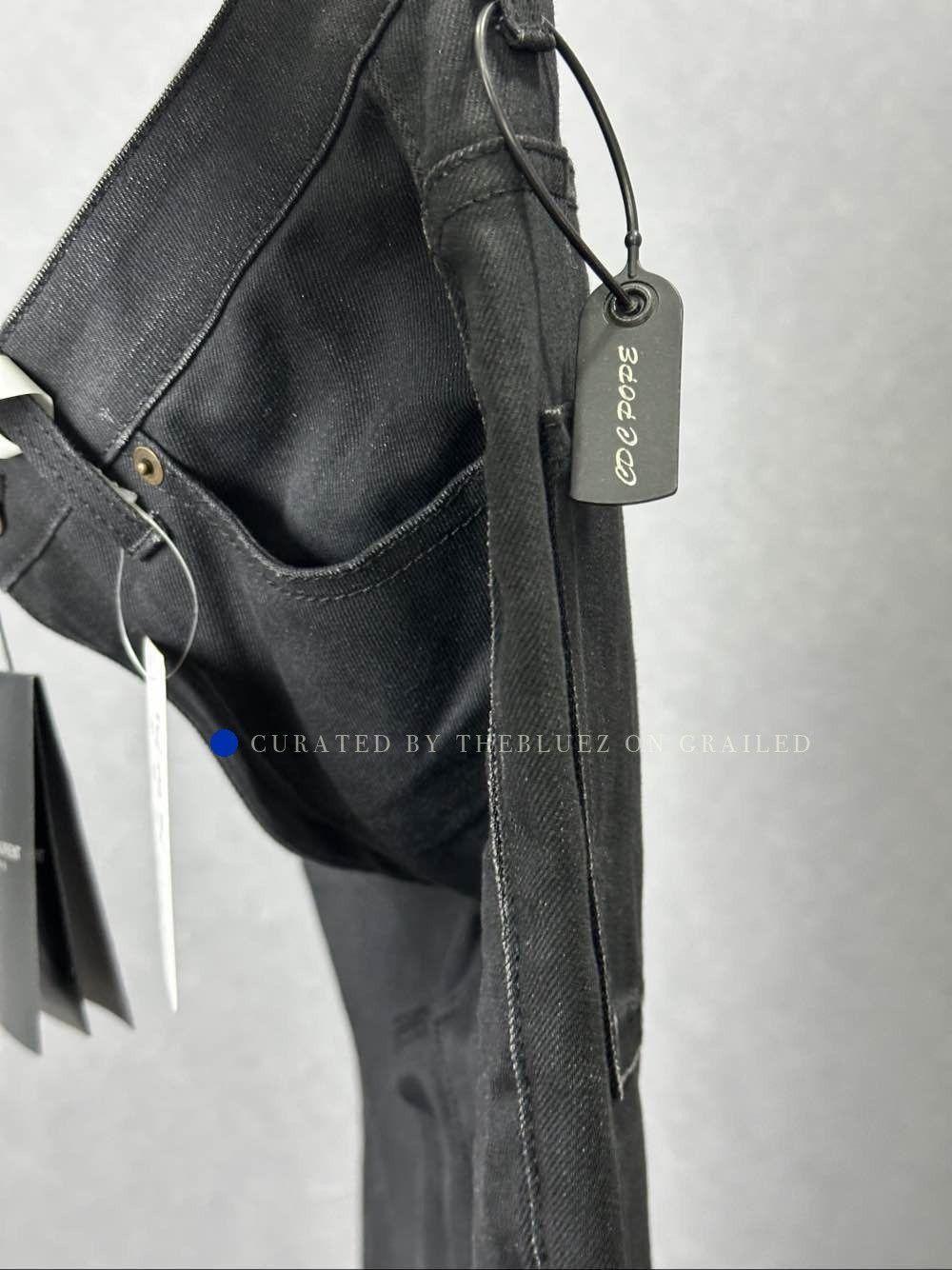 Saint Laurent Paris Black Denim Slim Fit Pants Size US 32 / EU 48 - 7 Thumbnail