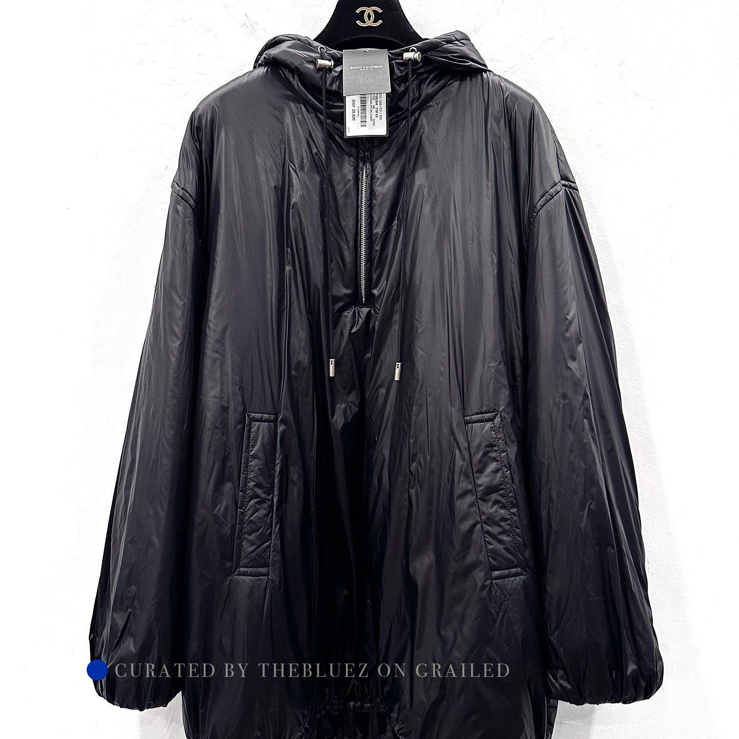 Saint Laurent Paris Black Hooded Puffer Jacket Size S Size US S / EU 44-46 / 1 - 6 Thumbnail
