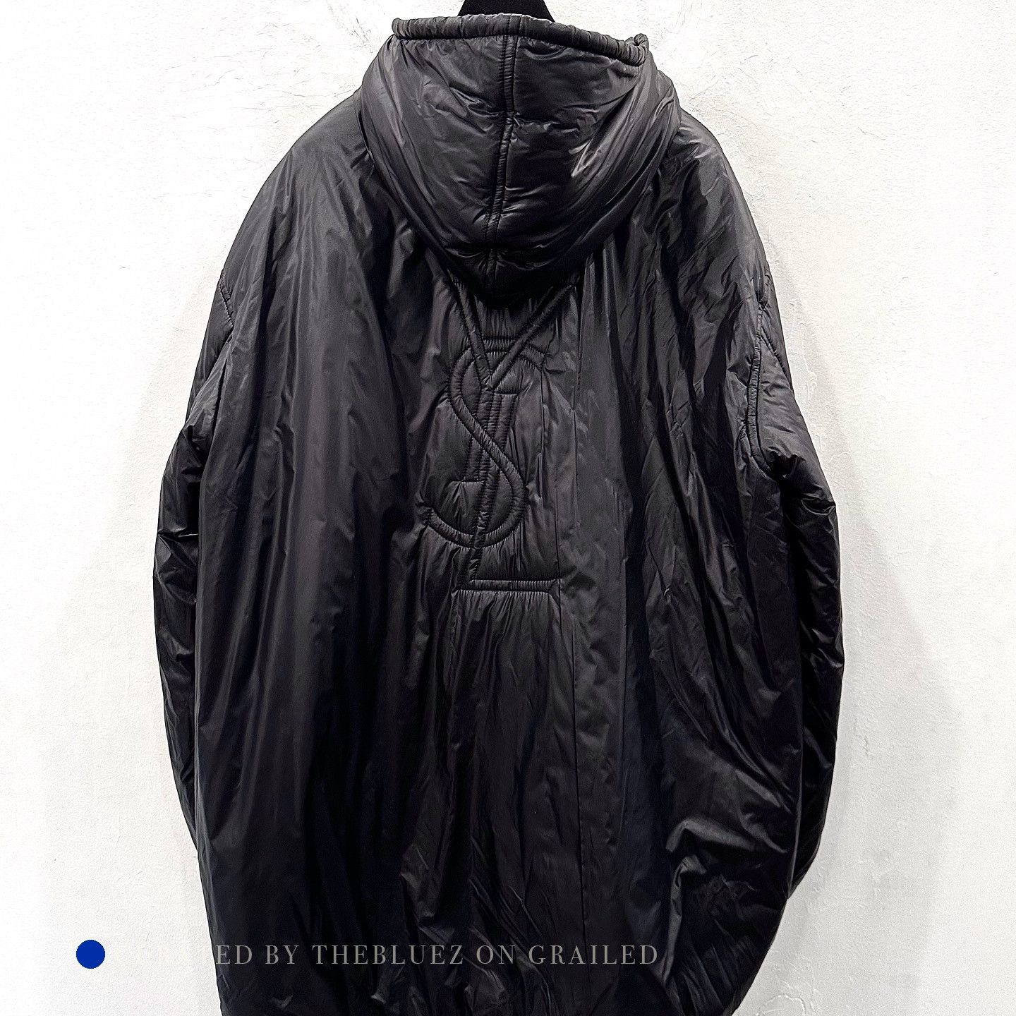 Saint Laurent Paris Black Hooded Puffer Jacket Size S Size US S / EU 44-46 / 1 - 2 Thumbnail