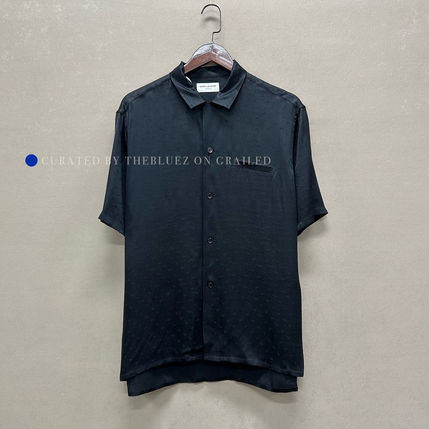 Saint Laurent Paris Black Short-Sleeve Shirt - XXS Size US XXS / EU 40 - 3 Thumbnail