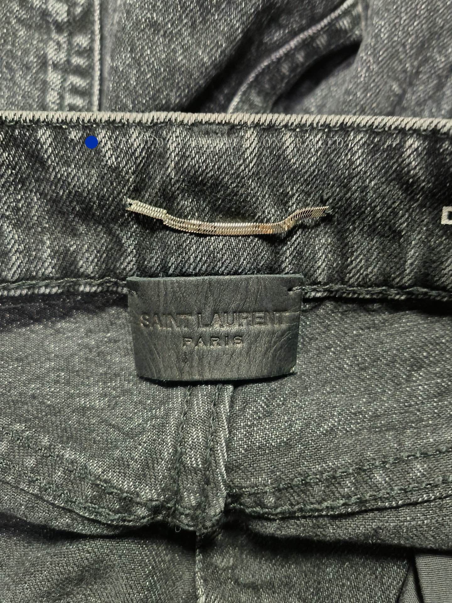 Saint Laurent Paris Black Distressed Denim Jeans Size 28 Size US 28 / EU 44 - 3 Thumbnail