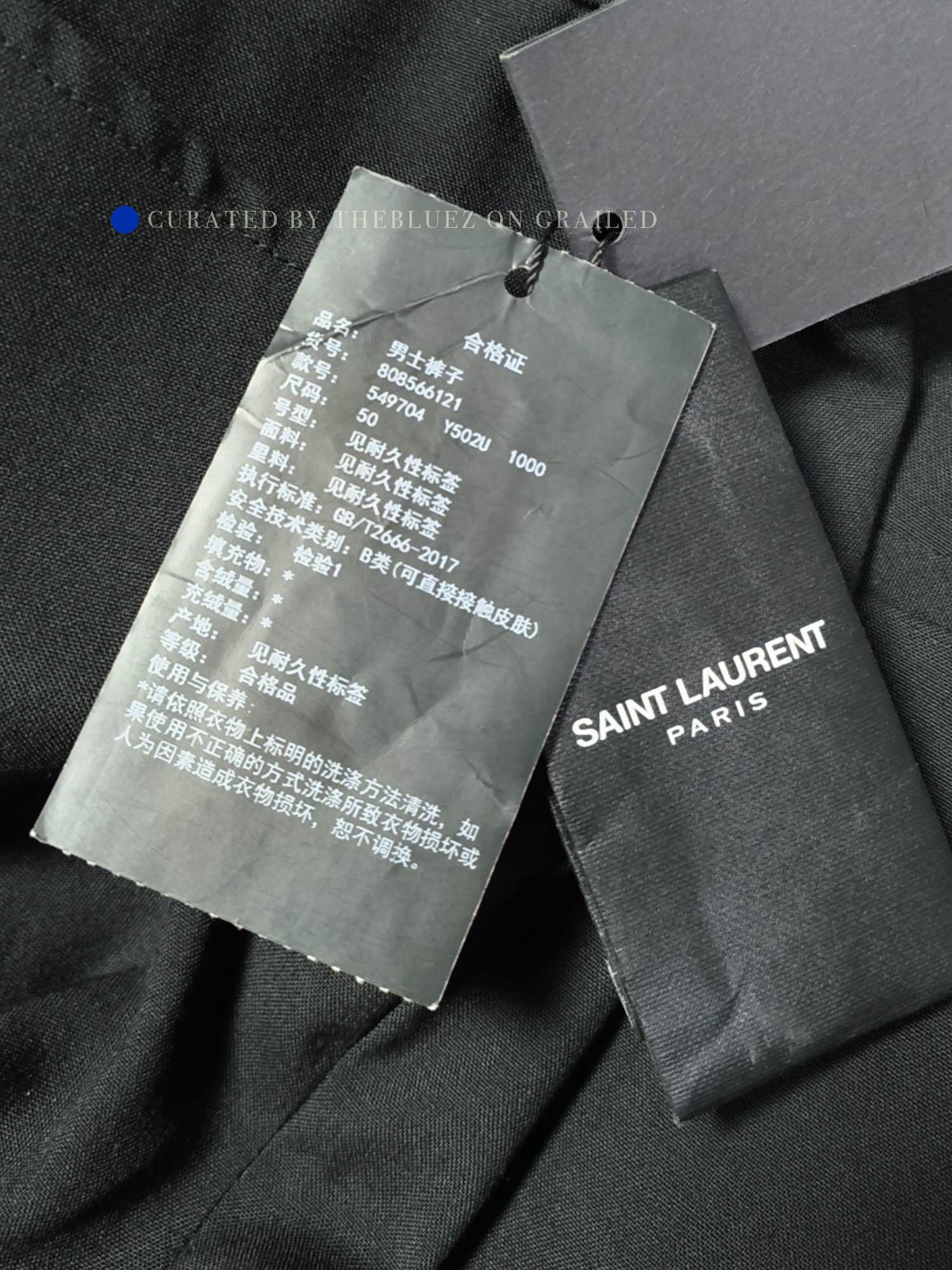 Saint Laurent Paris Black Tailored Pants Size 34 Size US 34 / EU 50 - 4 Thumbnail