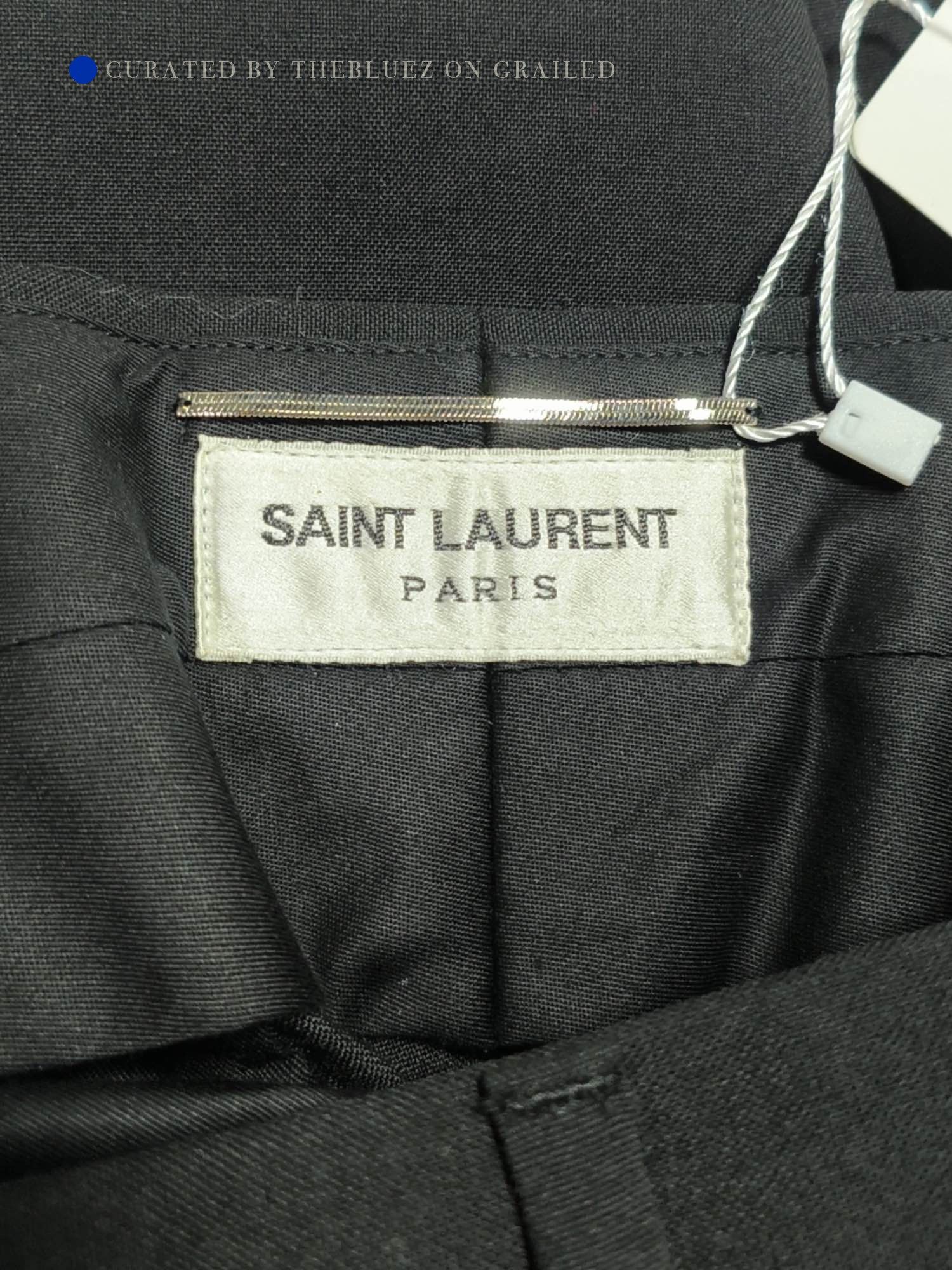 Saint Laurent Paris Black Tailored Pants Size 34 Size US 34 / EU 50 - 3 Thumbnail