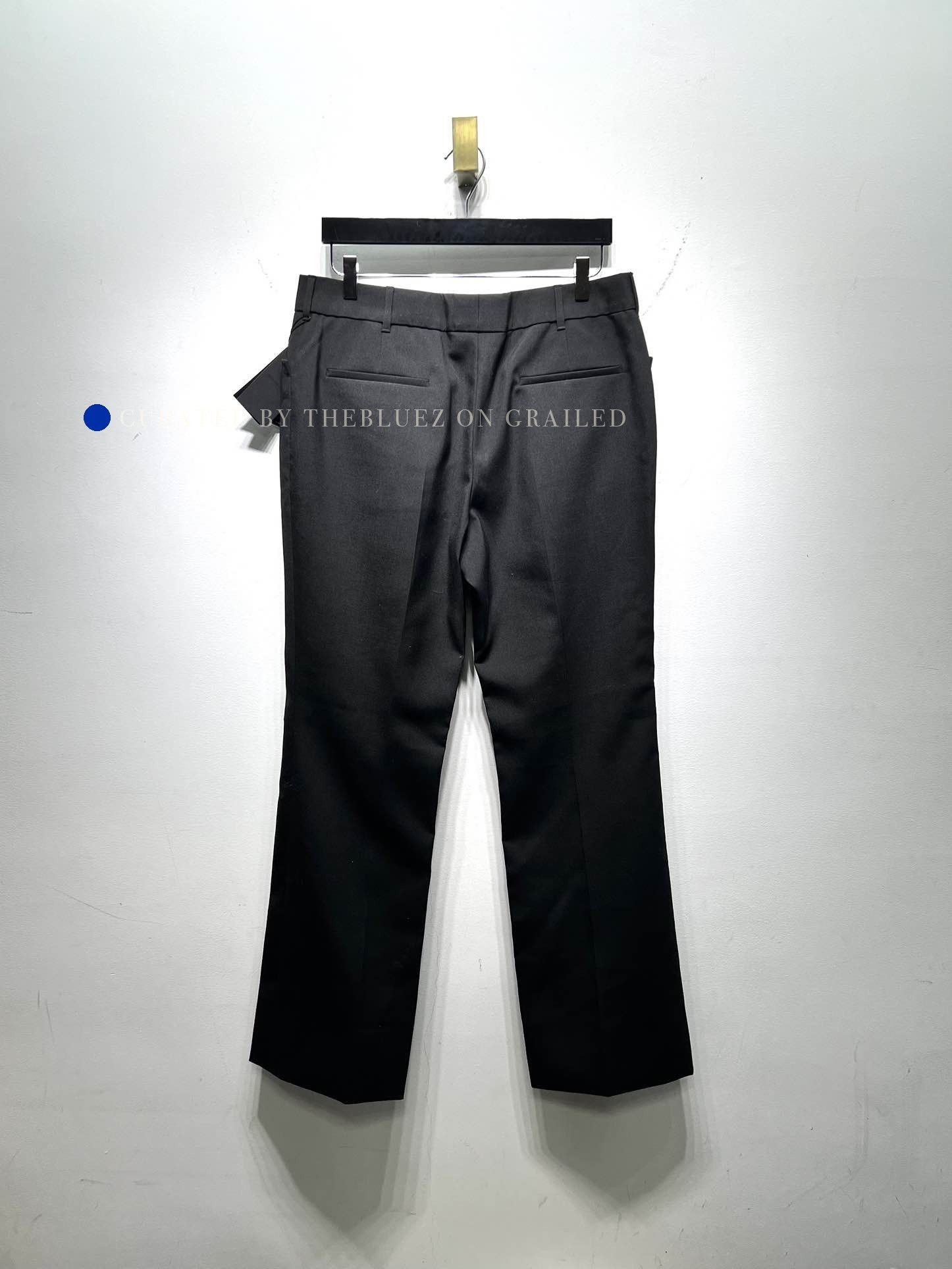 Saint Laurent Paris Black Straight-Leg Pants Size 36 Size US 36 / EU 52 - 2 Thumbnail
