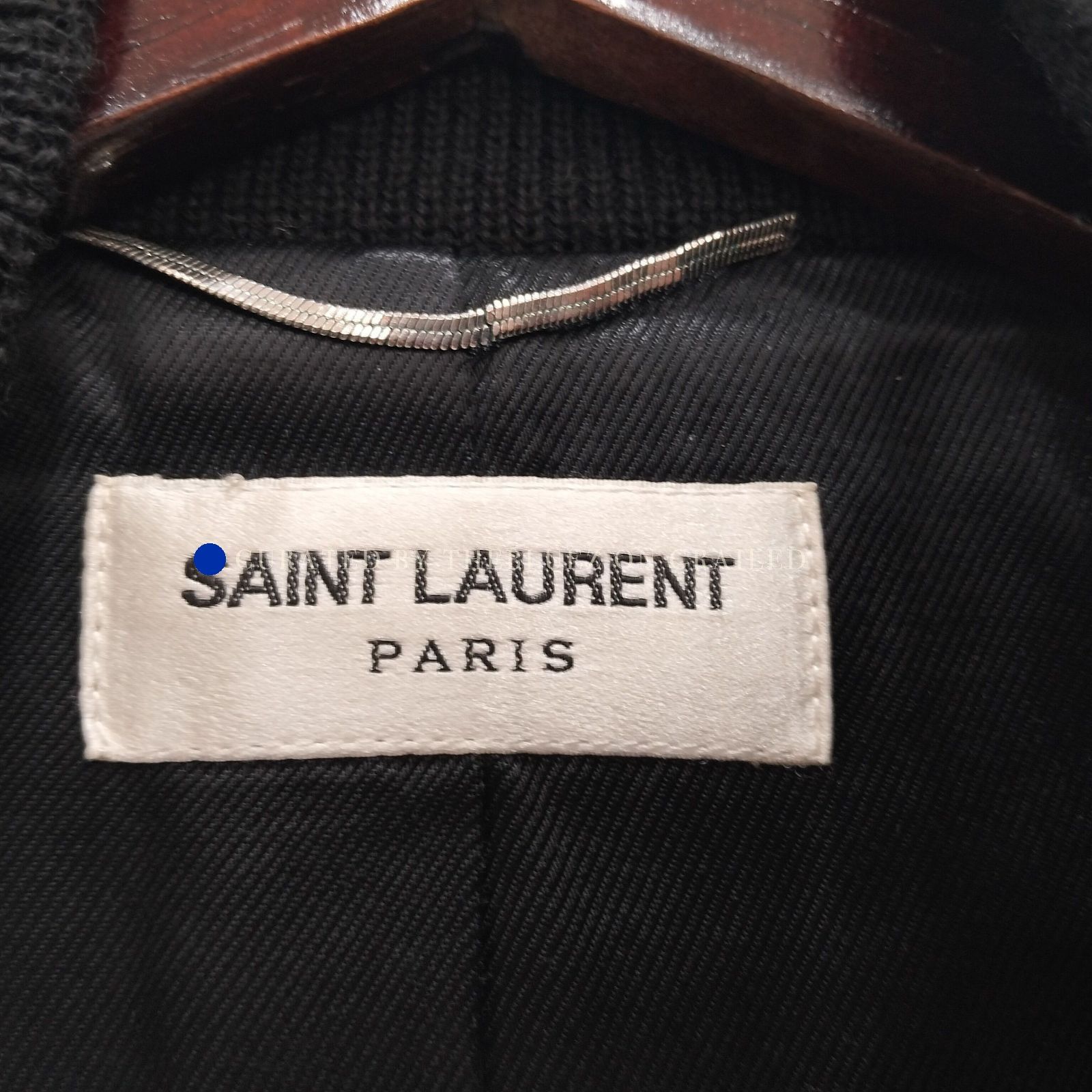 Saint Laurent Paris Green Bomber Jacket with Contrast Sleeves - Size L Size US L / EU 52-54 / 3 - 3 Thumbnail