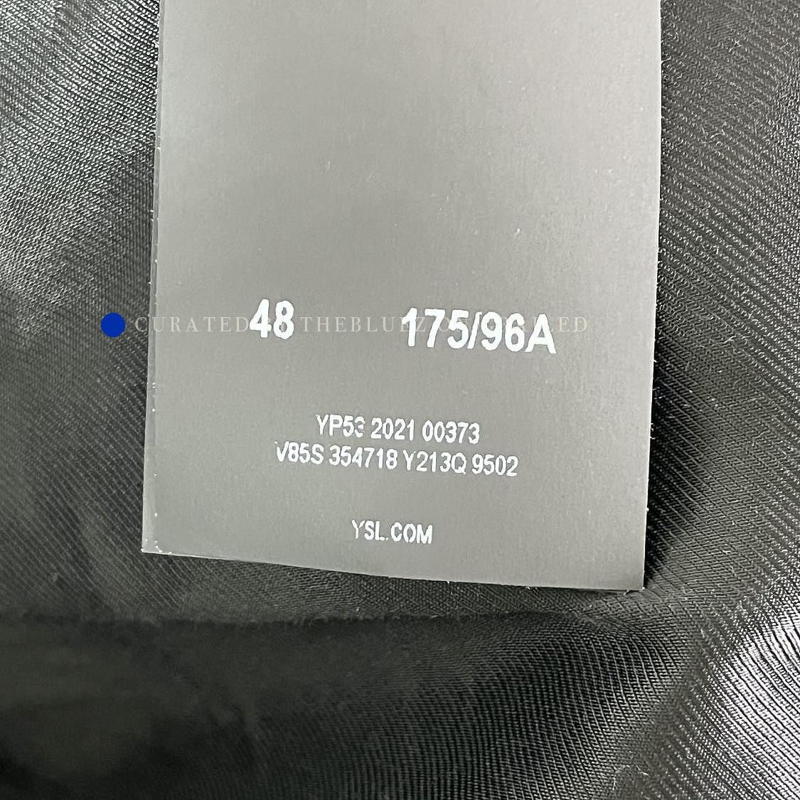 Saint Laurent Paris White Varsity Bomber Jacket with Black Accents Size US M / EU 48-50 / 2 - 3 Thumbnail