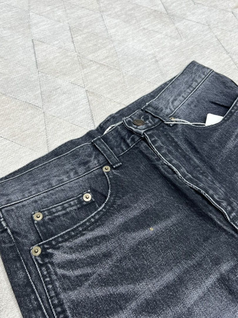 Saint Laurent Paris Black Distressed Denim Jeans Size 28 Size US 28 / EU 44 - 4 Thumbnail