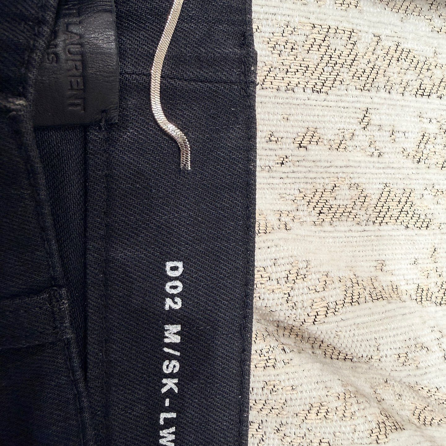 Saint Laurent Paris Black Denim Straight-Leg Pants Size US 32 / EU 48 - 7 Thumbnail
