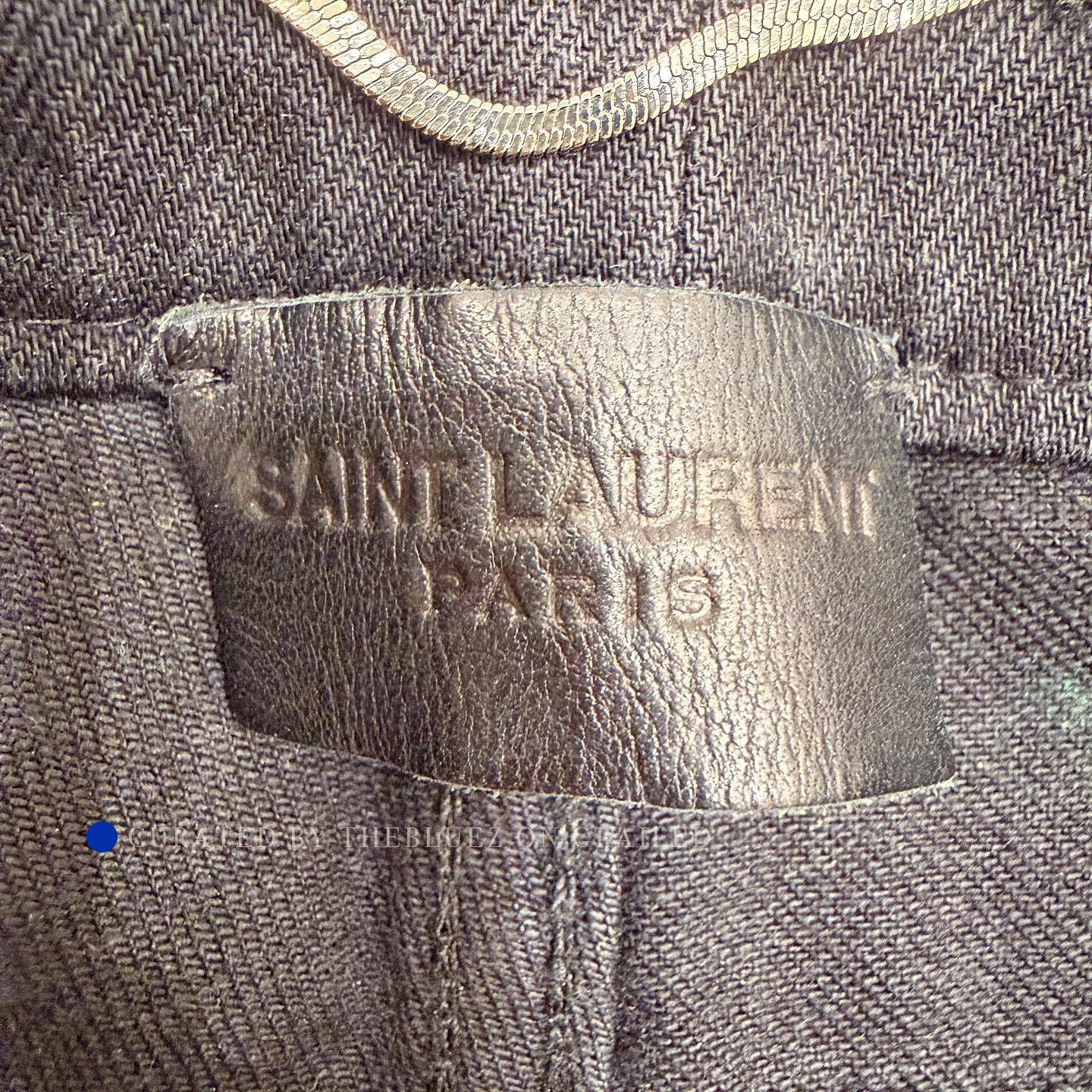 Saint Laurent Paris Black Denim Straight-Leg Pants Size US 32 / EU 48 - 3 Thumbnail