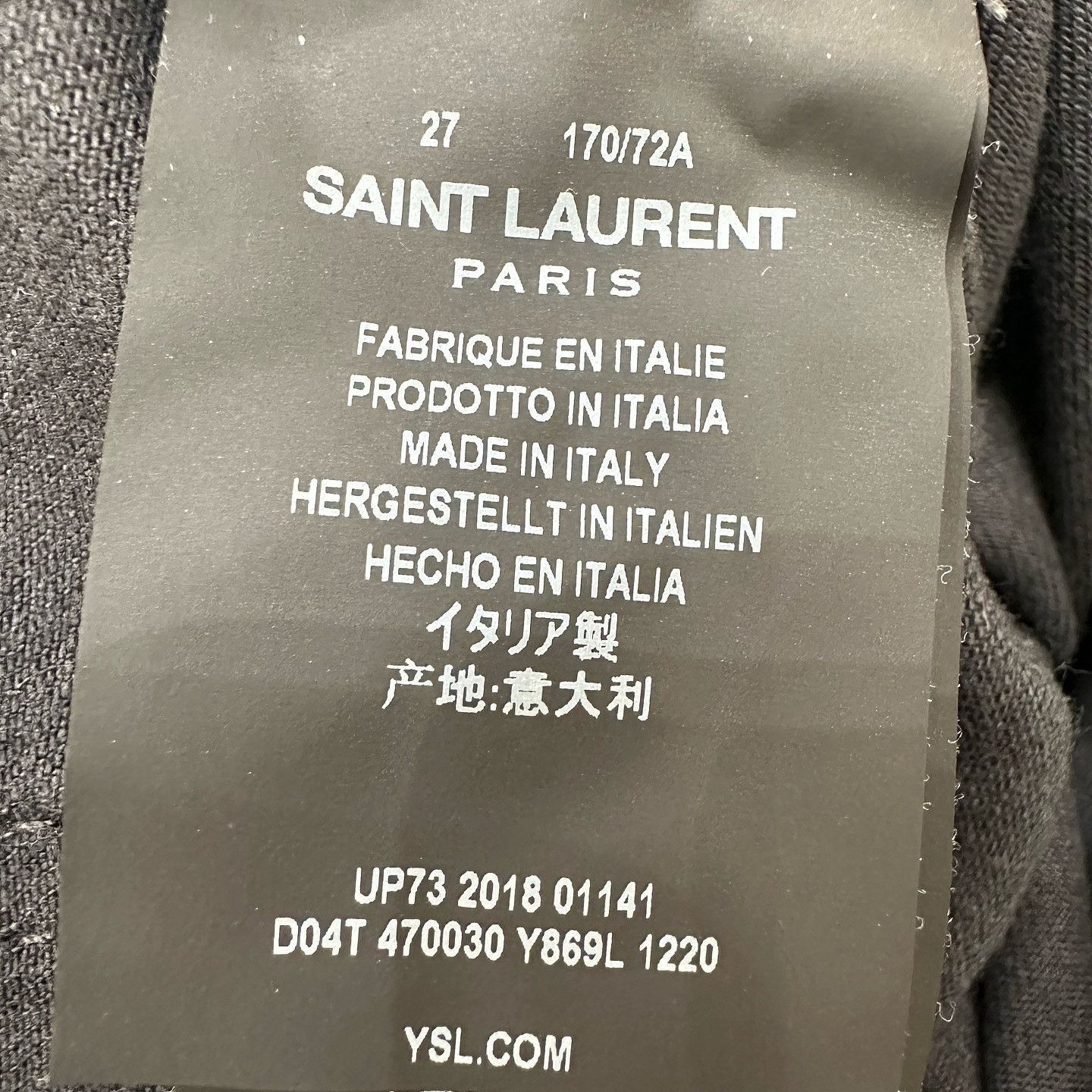 Saint Laurent Paris Black Distressed Denim Pants Size US 32 / EU 48 - 4 Thumbnail