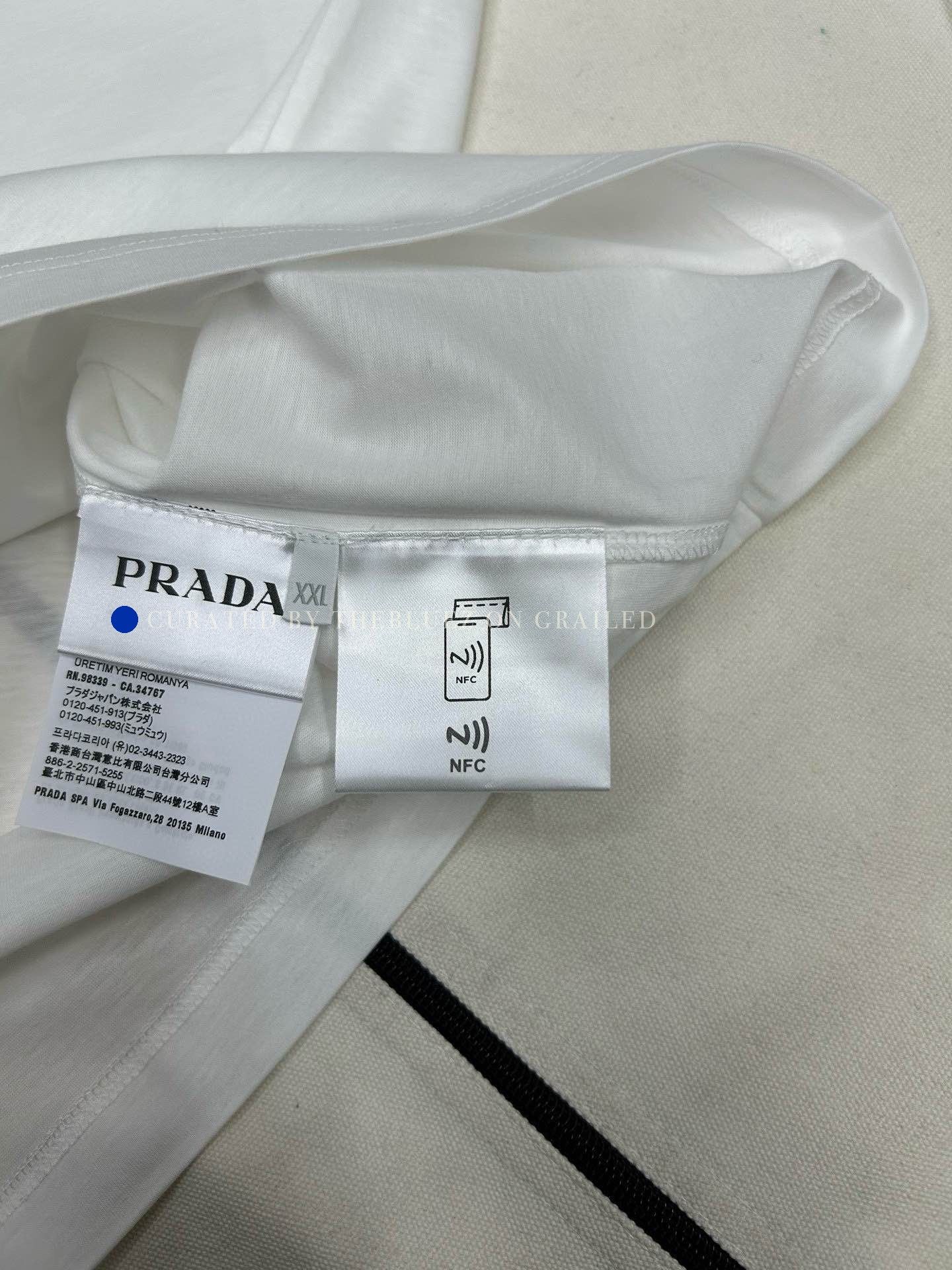 Prada White Short-Sleeve Crewneck T-Shirt Size US XXL / EU 58 / 5 - 4 Thumbnail