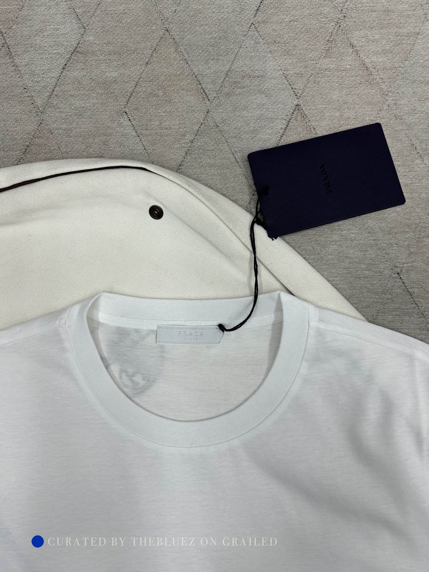 Prada White Short-Sleeve Crewneck T-Shirt Size US XXL / EU 58 / 5 - 5 Thumbnail