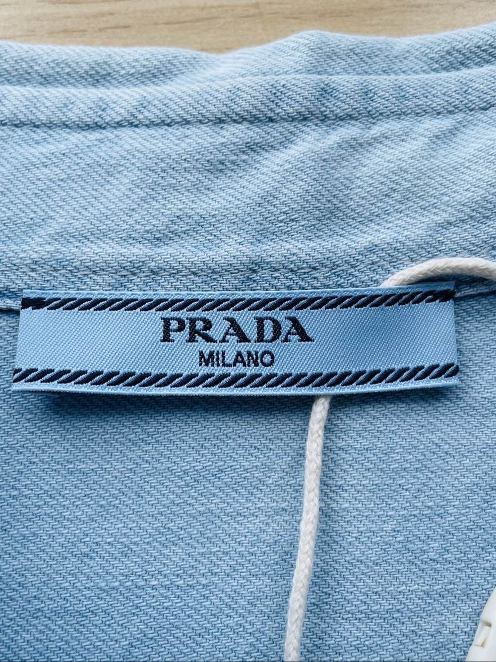 Prada Blue Long Sleeve Button-Up Shirt Size US S / EU 44-46 / 1 - 3 Thumbnail