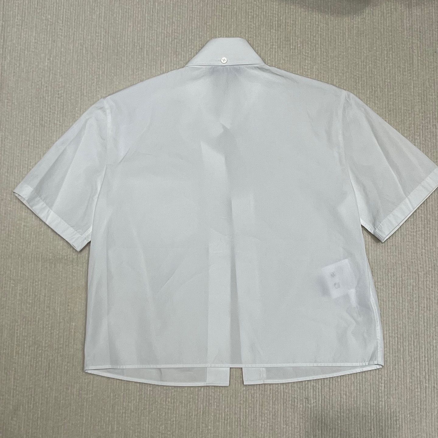 Prada White Short Sleeve Button-Up Shirt Size US S / EU 44-46 / 1 - 2 Thumbnail