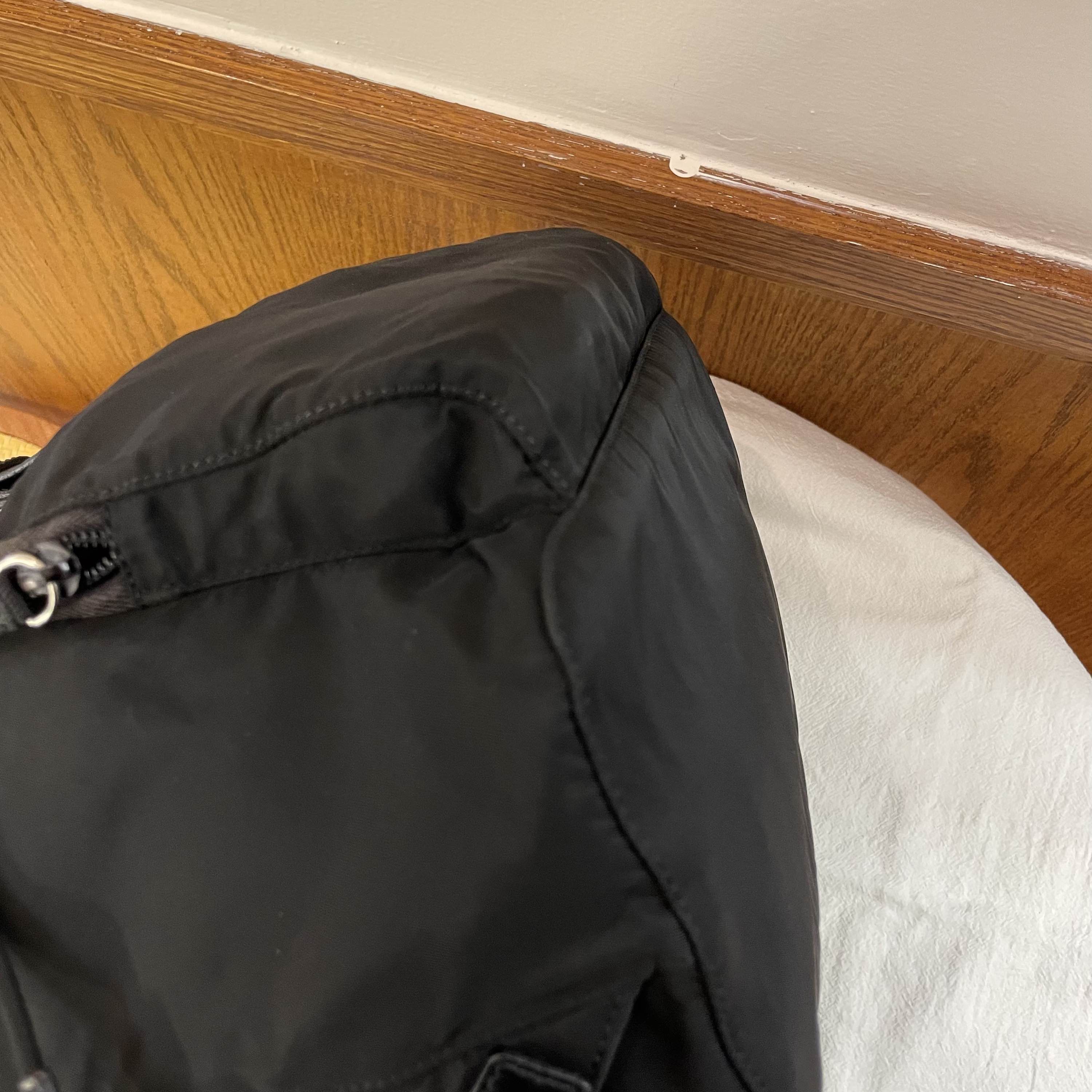 Prada Black Nylon Drawstring Backpack with Buckle Closure Size ONE SIZE - 8 Thumbnail
